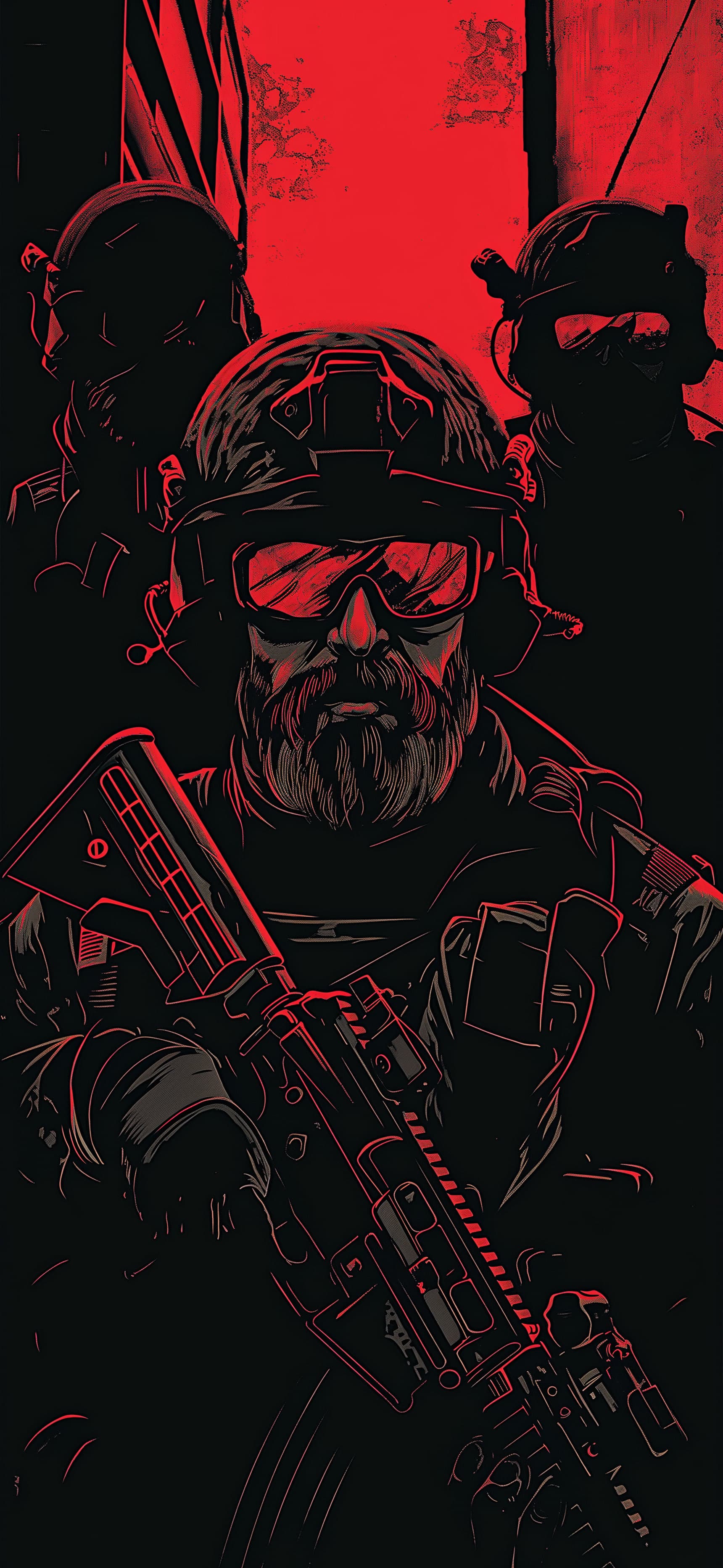 Strike Red - Pro phone wallpaper