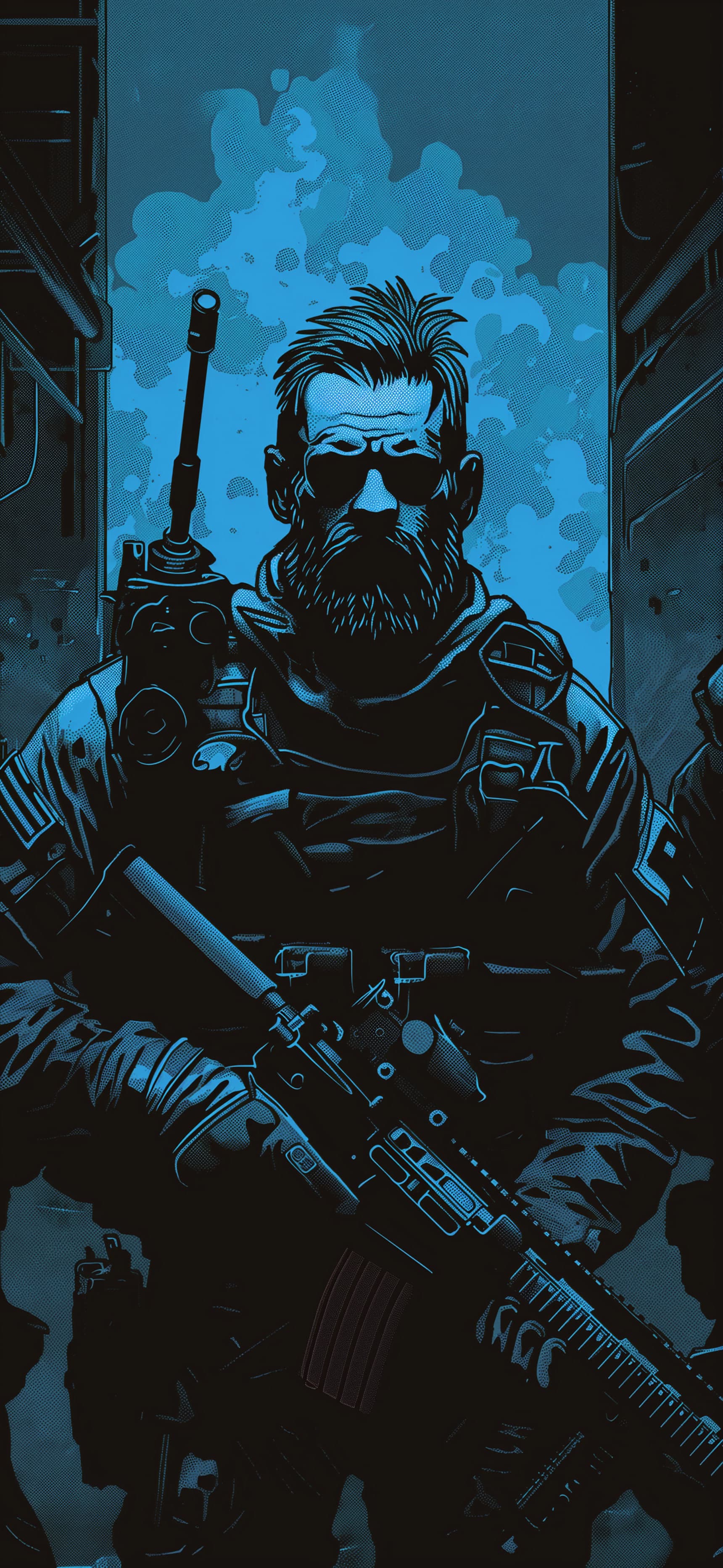 Stealth Blue - Pro phone wallpaper