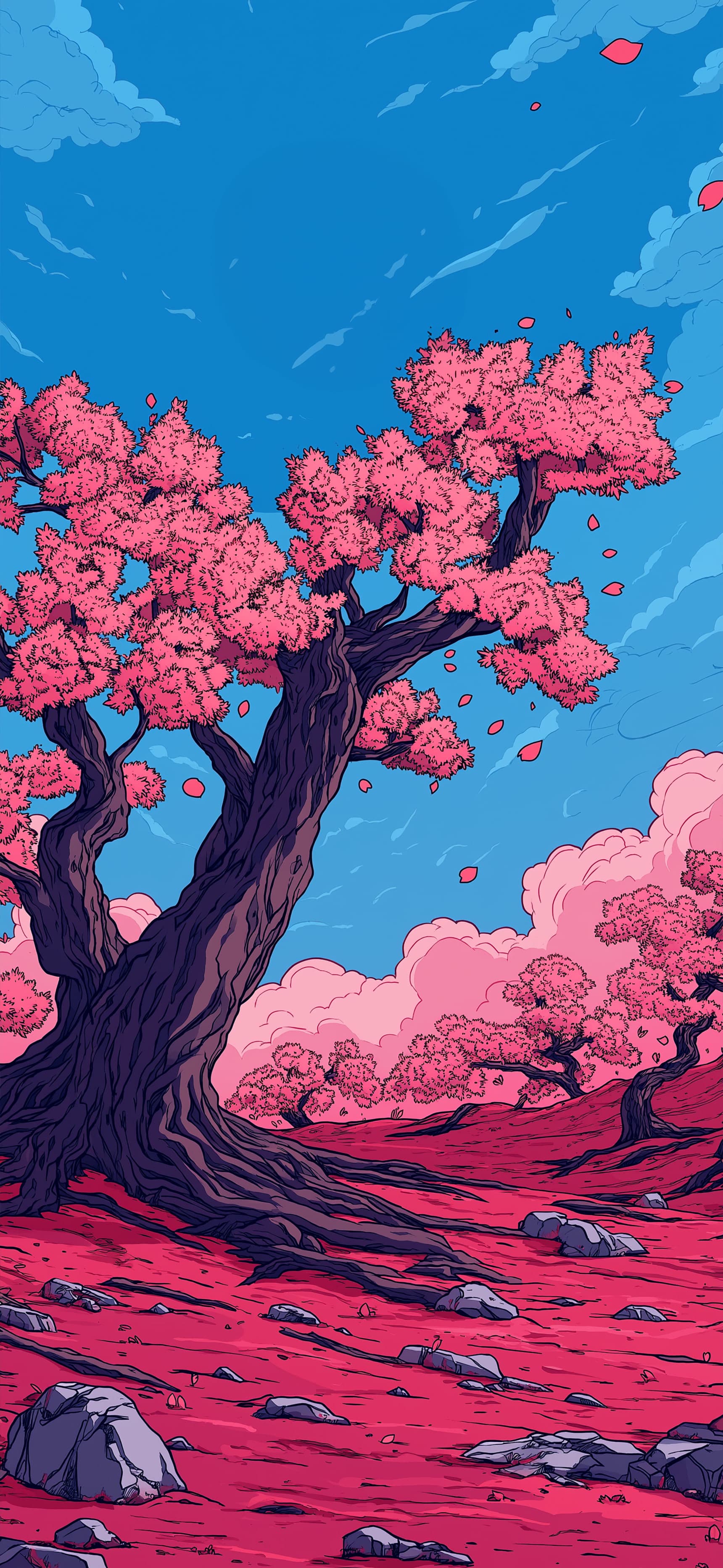 Pink Bloom Tree - Pro phone wallpaper