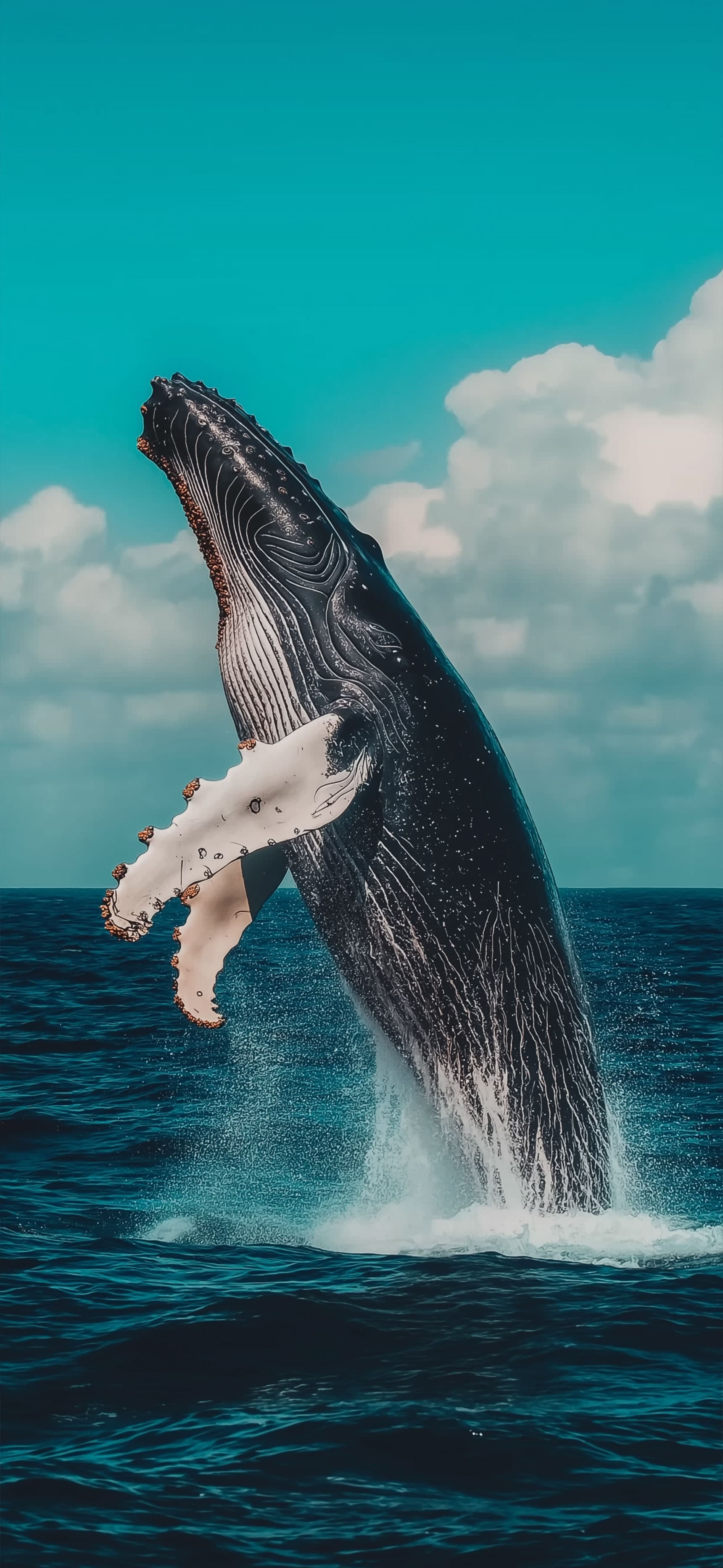 Whale Jump Day - Pro phone wallpaper