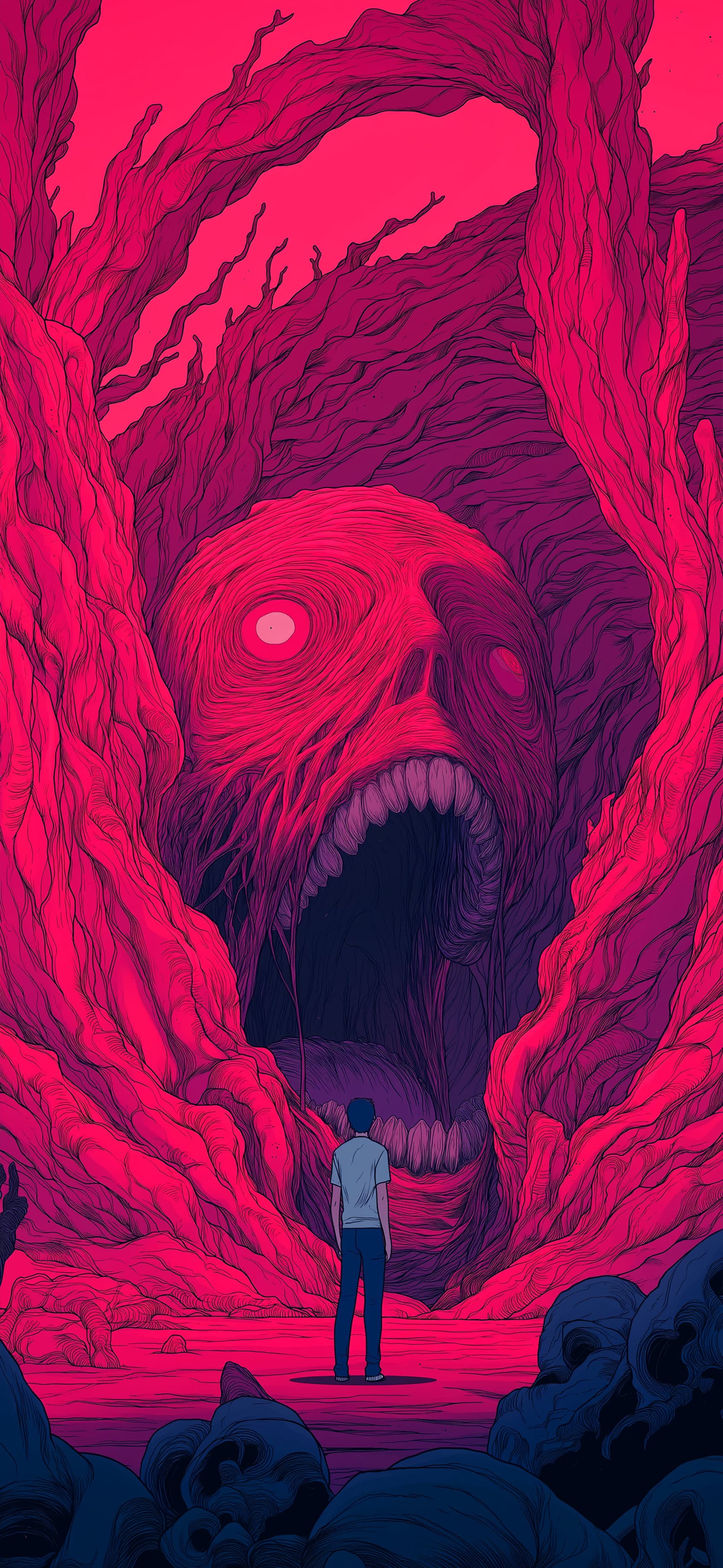 Screaming Depths - Pro phone wallpaper