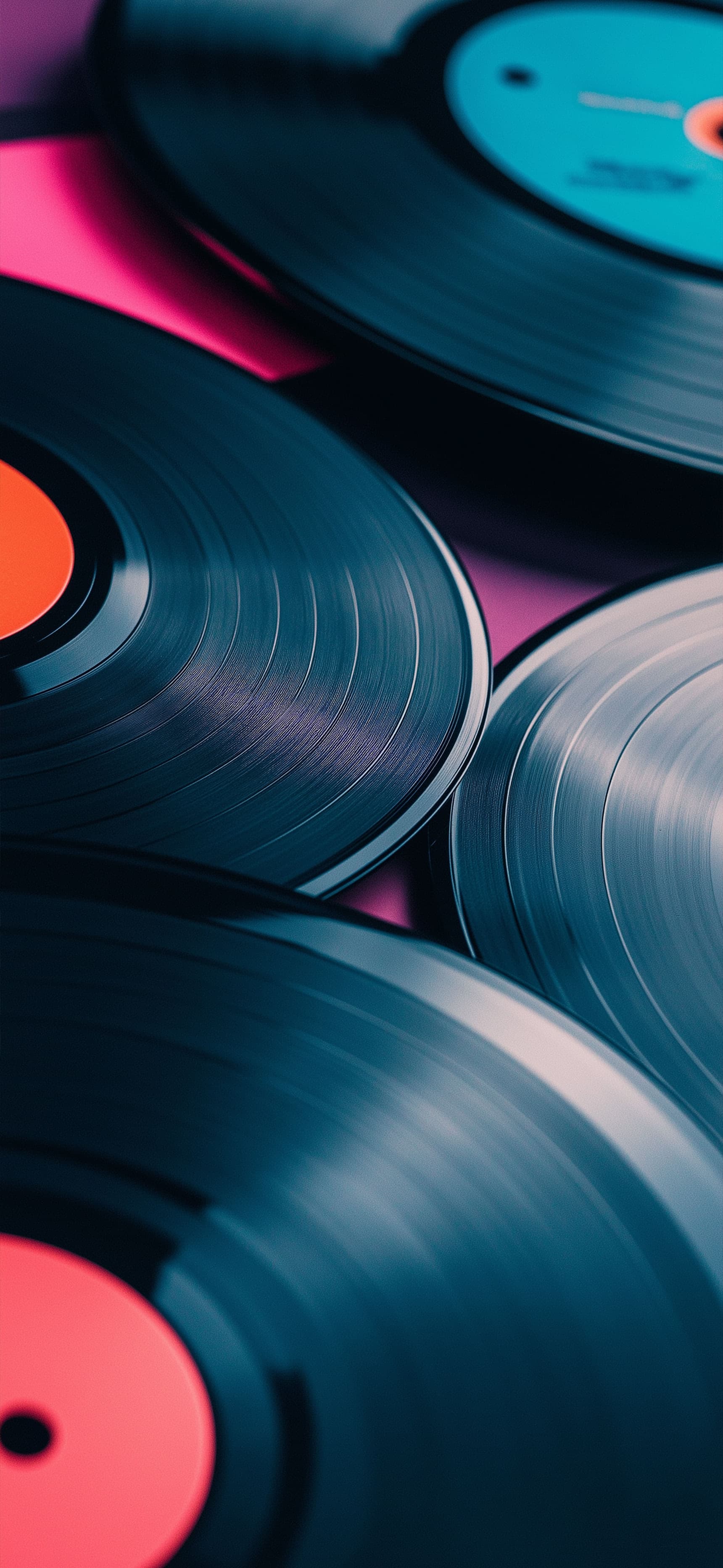 Stacked Vinyls - Pro phone wallpaper