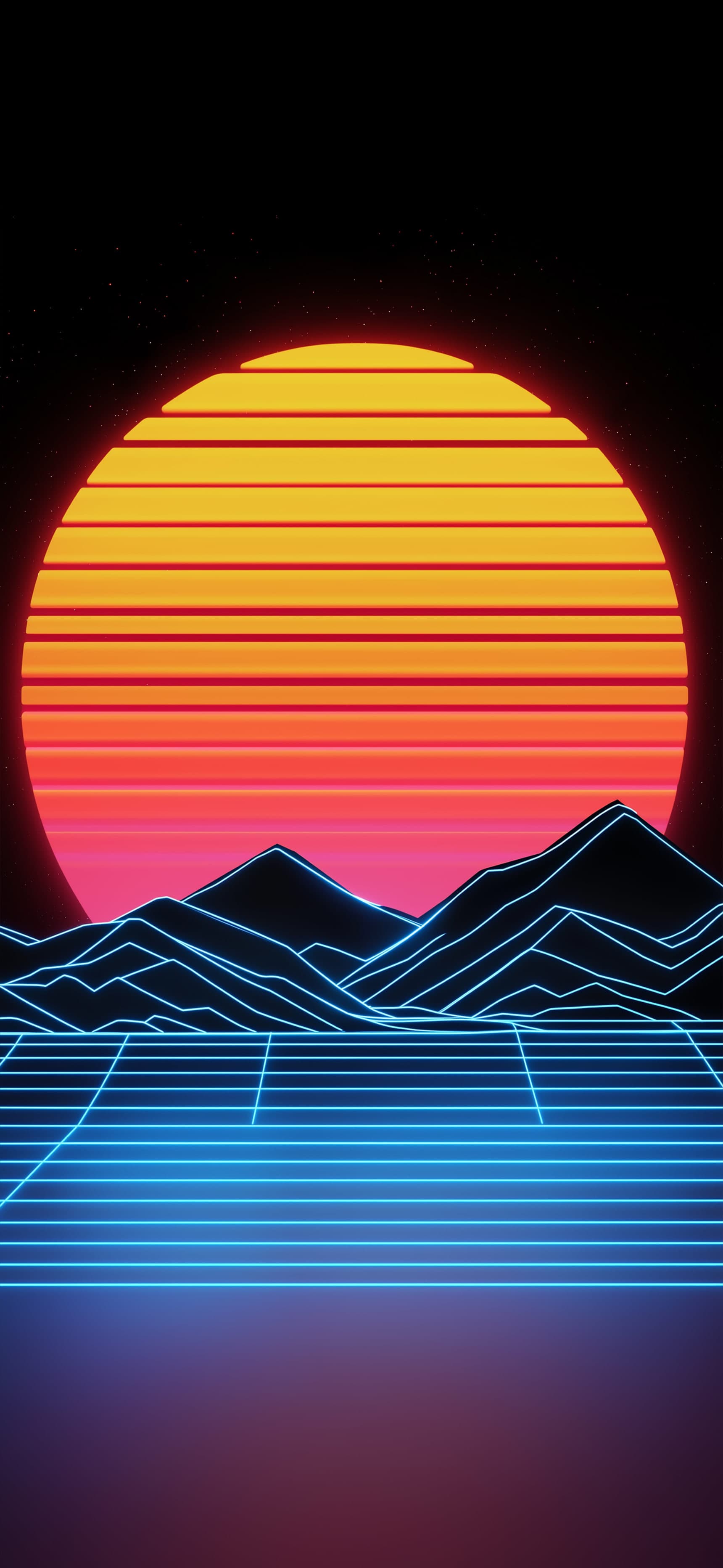 Synth Glow - Pro phone wallpaper