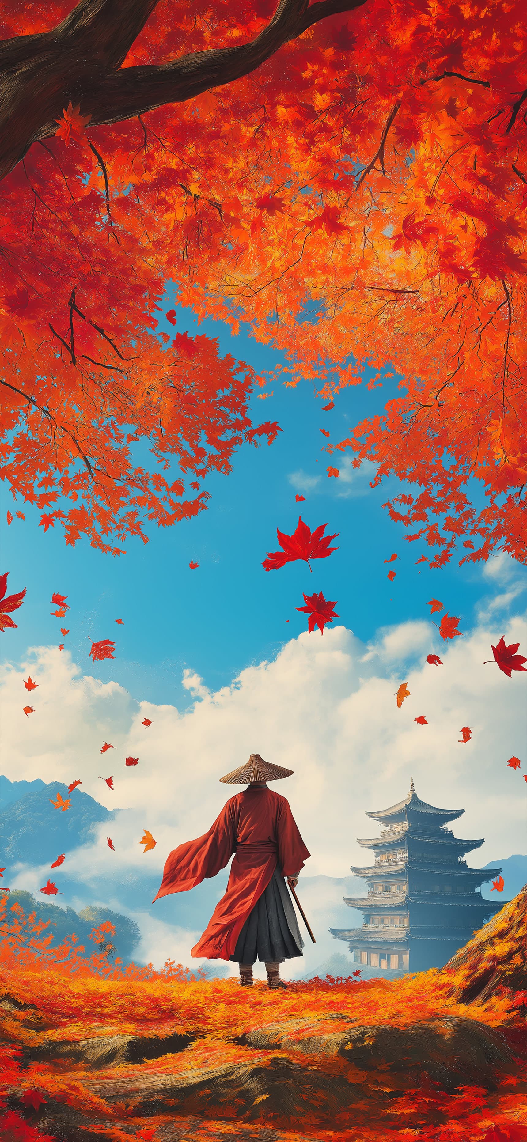 Crimson Journey - Pro phone wallpaper