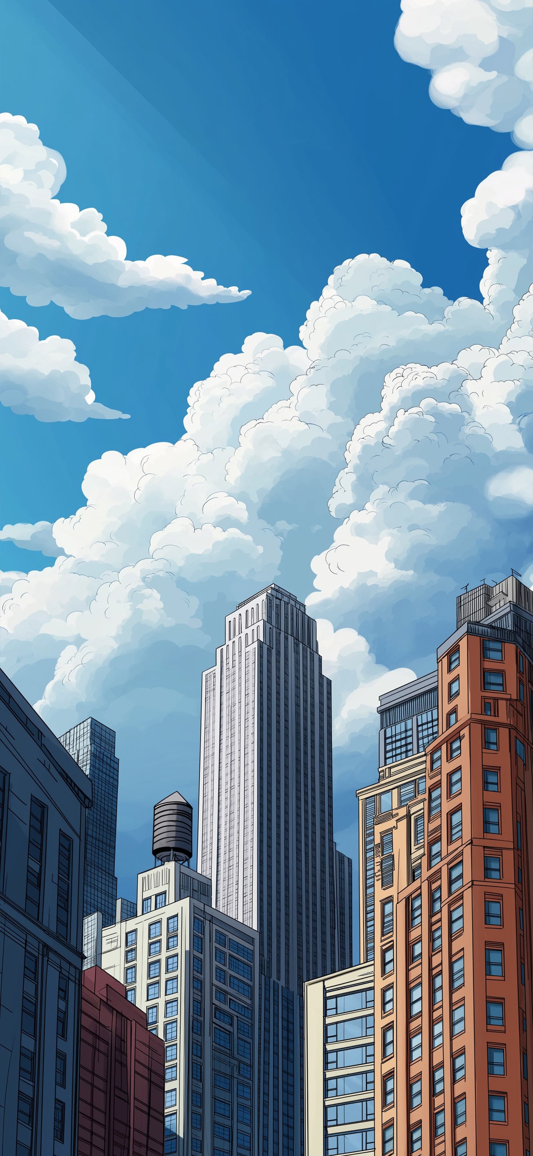 Skyline Clouds - Pro phone wallpaper