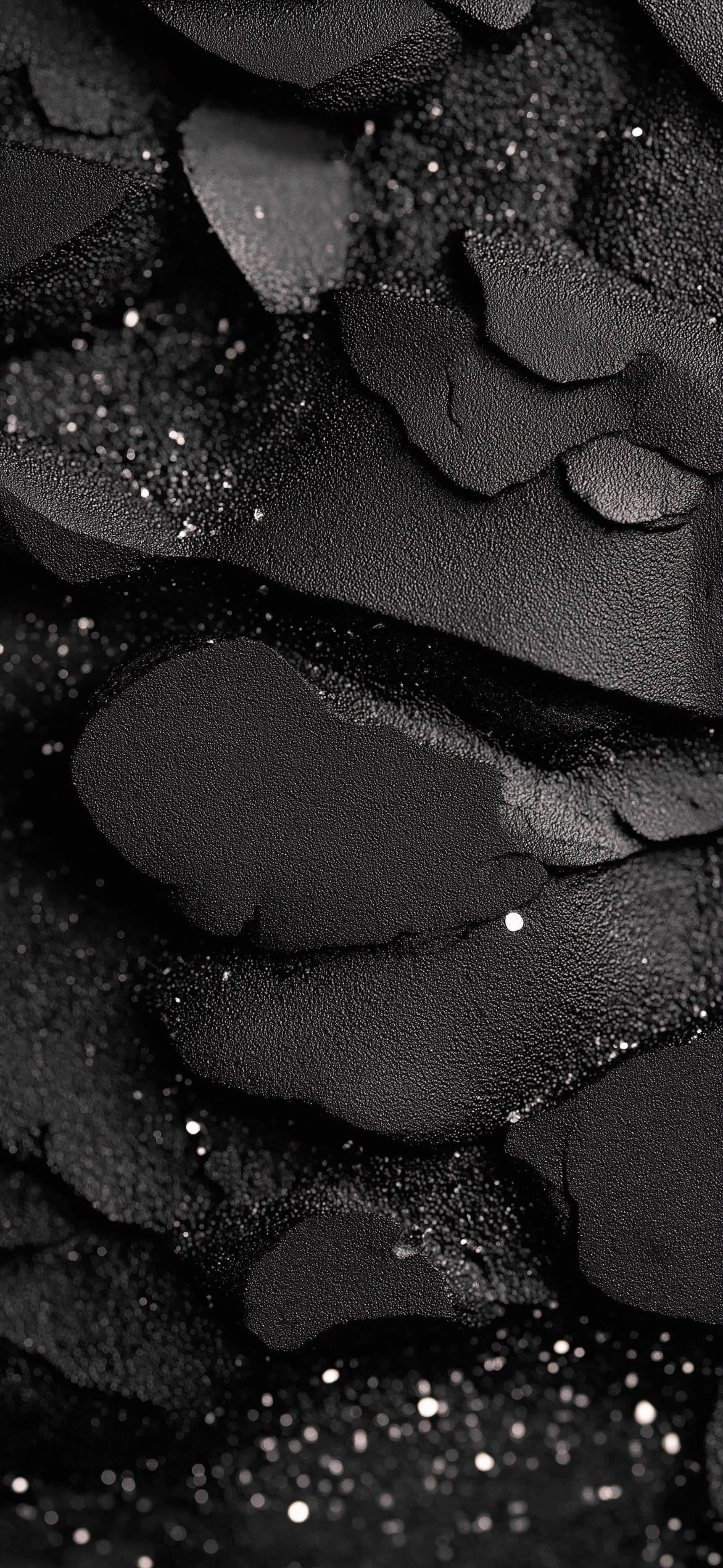 Liquid Black Drops - Pro phone wallpaper