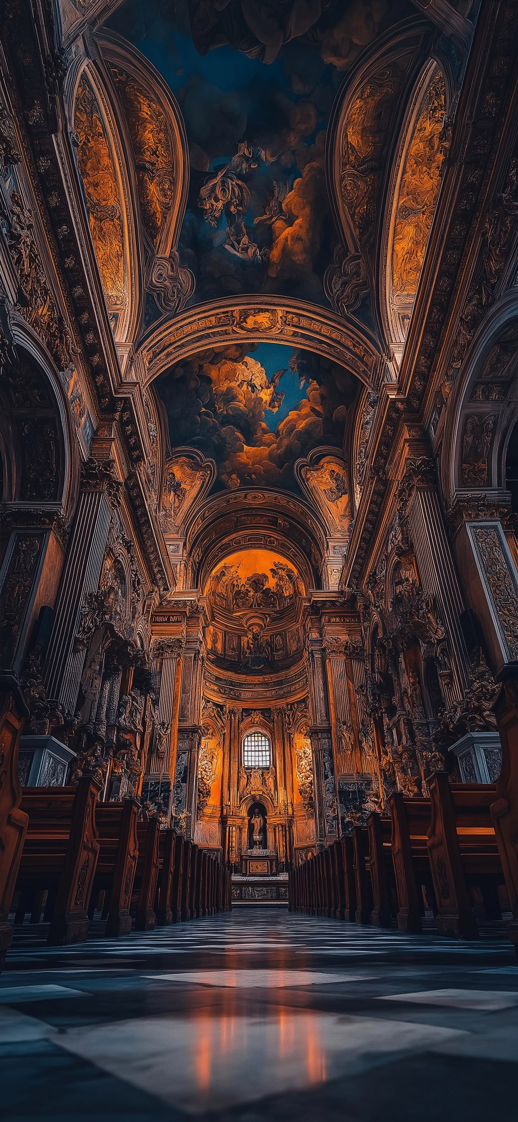 Baroque Cathedral 2 - Pro phone wallpaper