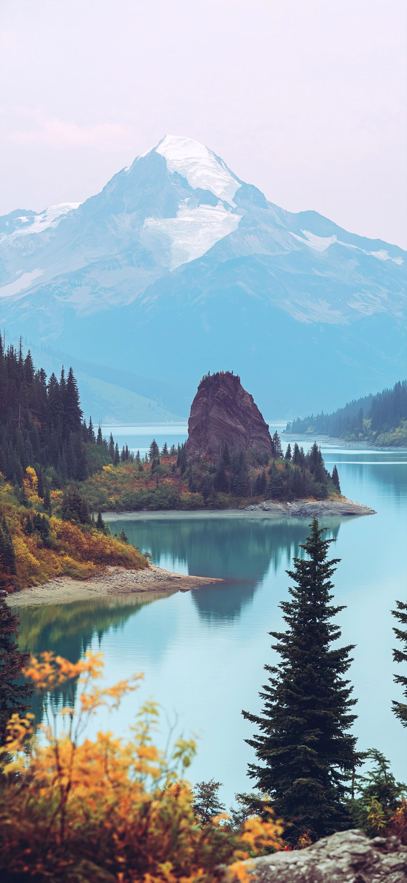 Alpine Lake Peak - Pro phone wallpaper