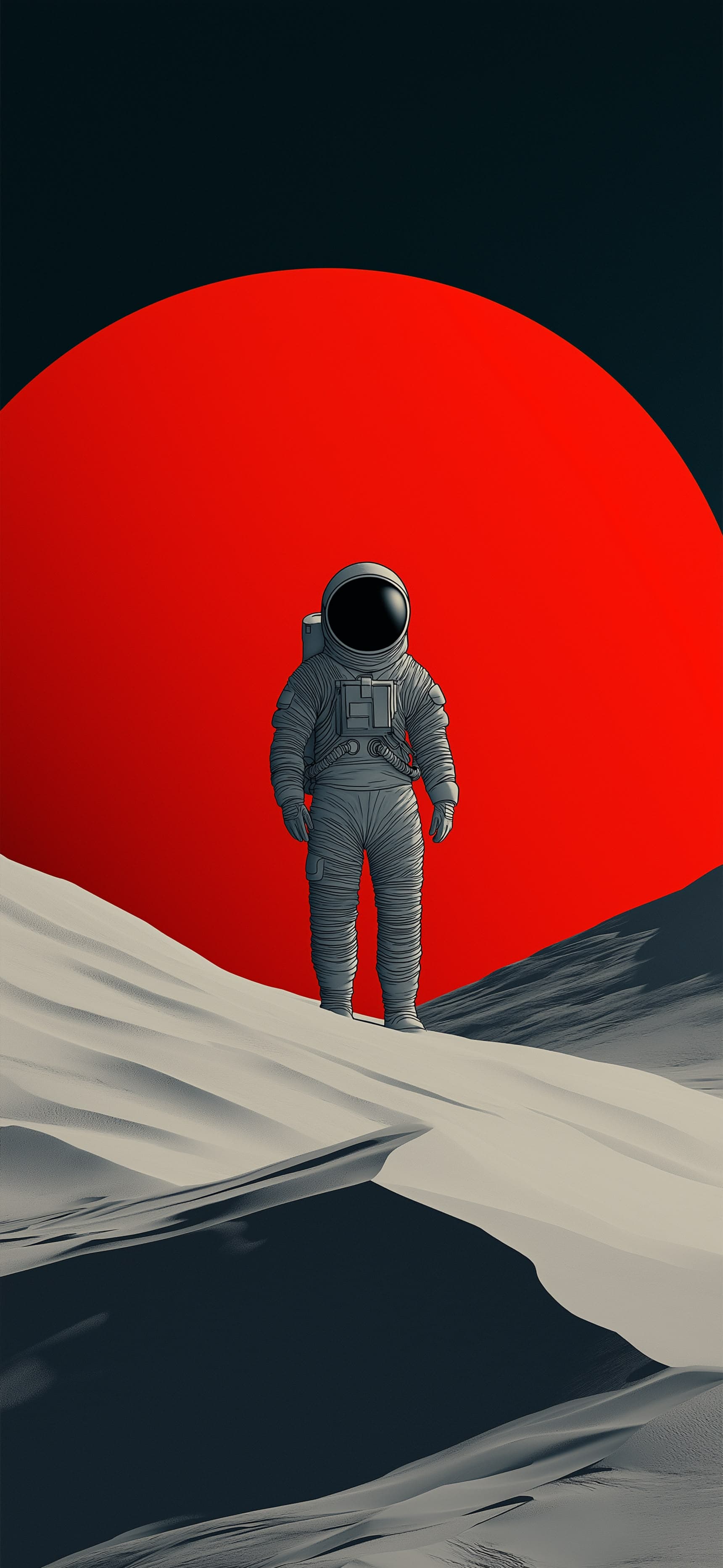 Red Moon Walker - Pro phone wallpaper