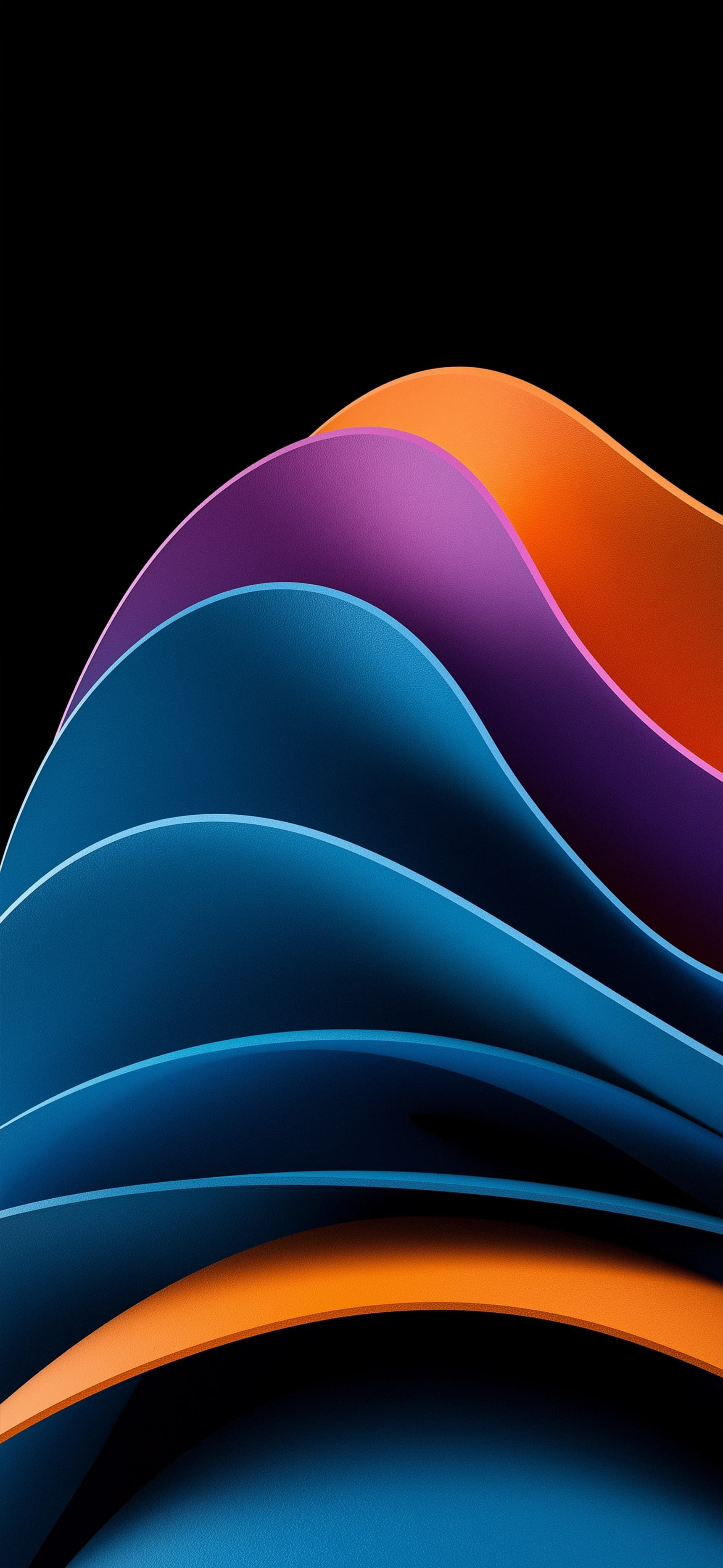 Layered Colors AMOLED - Pro phone wallpaper