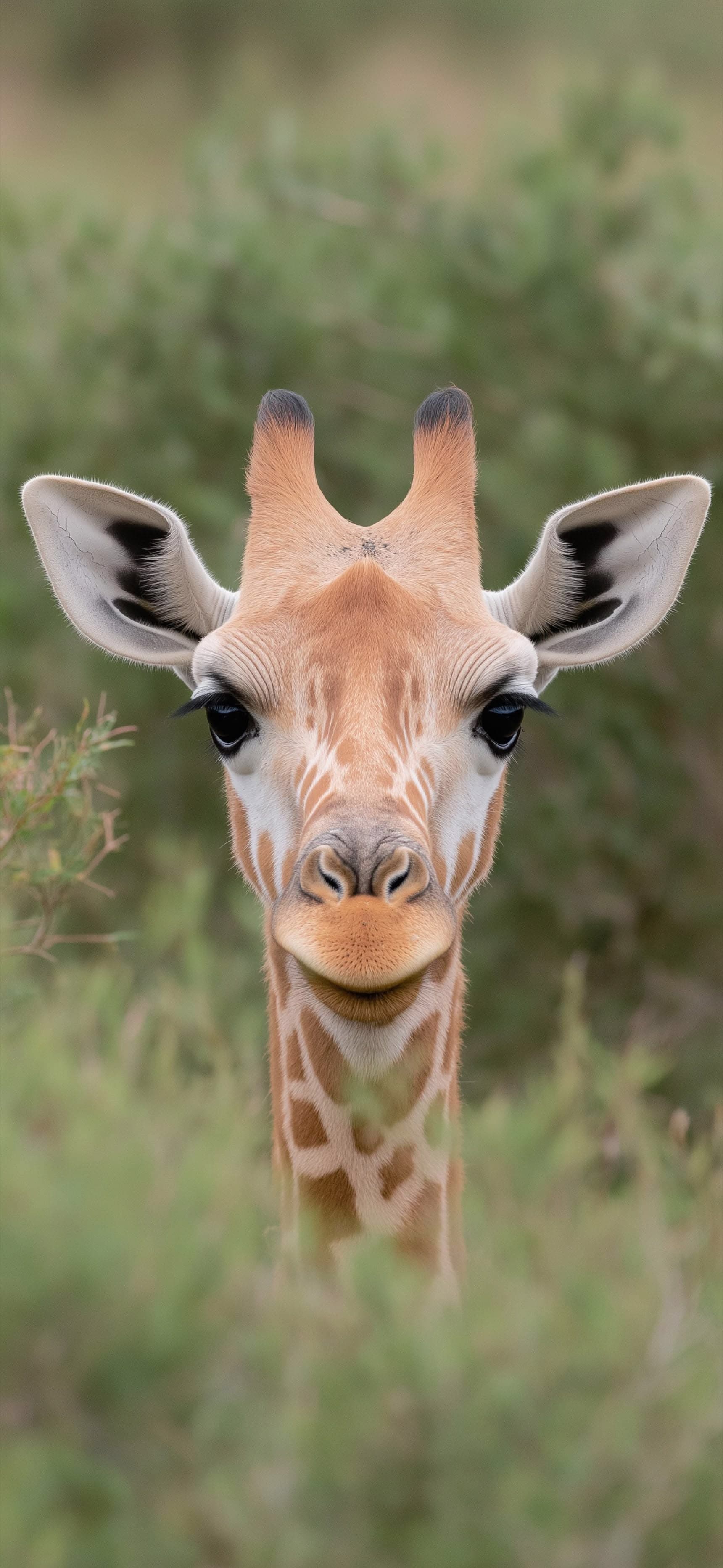 Curious Giraffe - Pro phone wallpaper