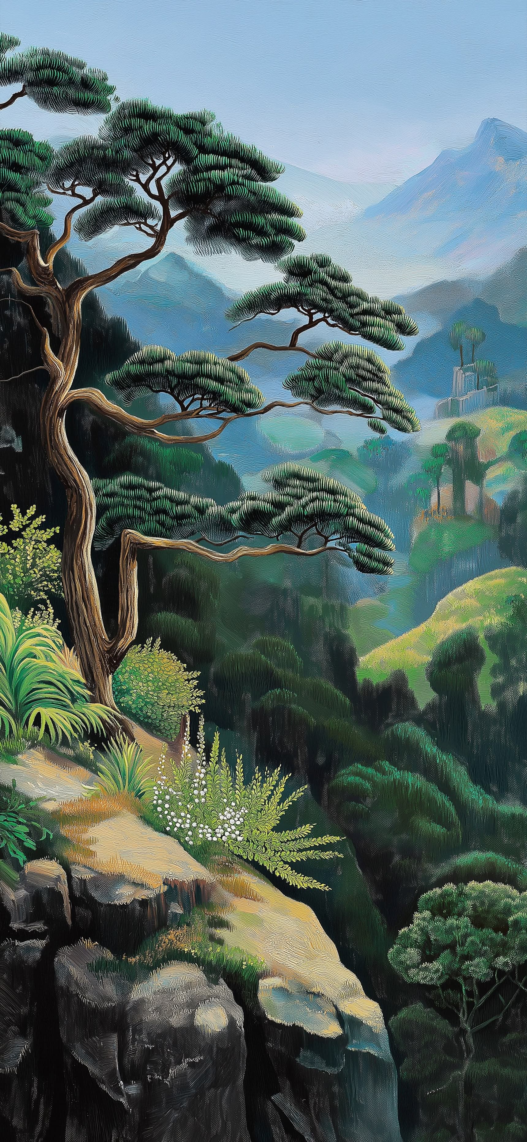 Zen Pine Slope - Pro phone wallpaper