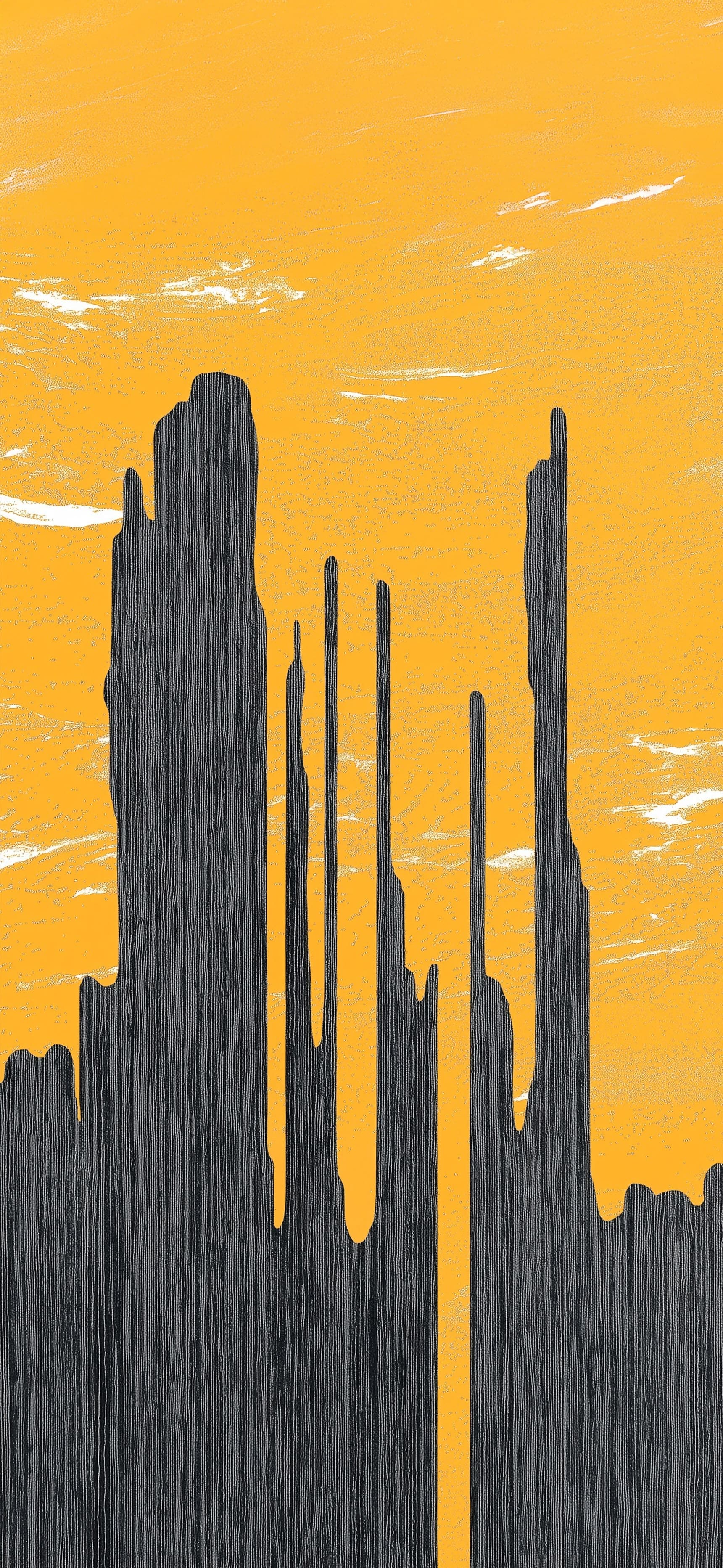 Sunset Monoliths - Pro phone wallpaper