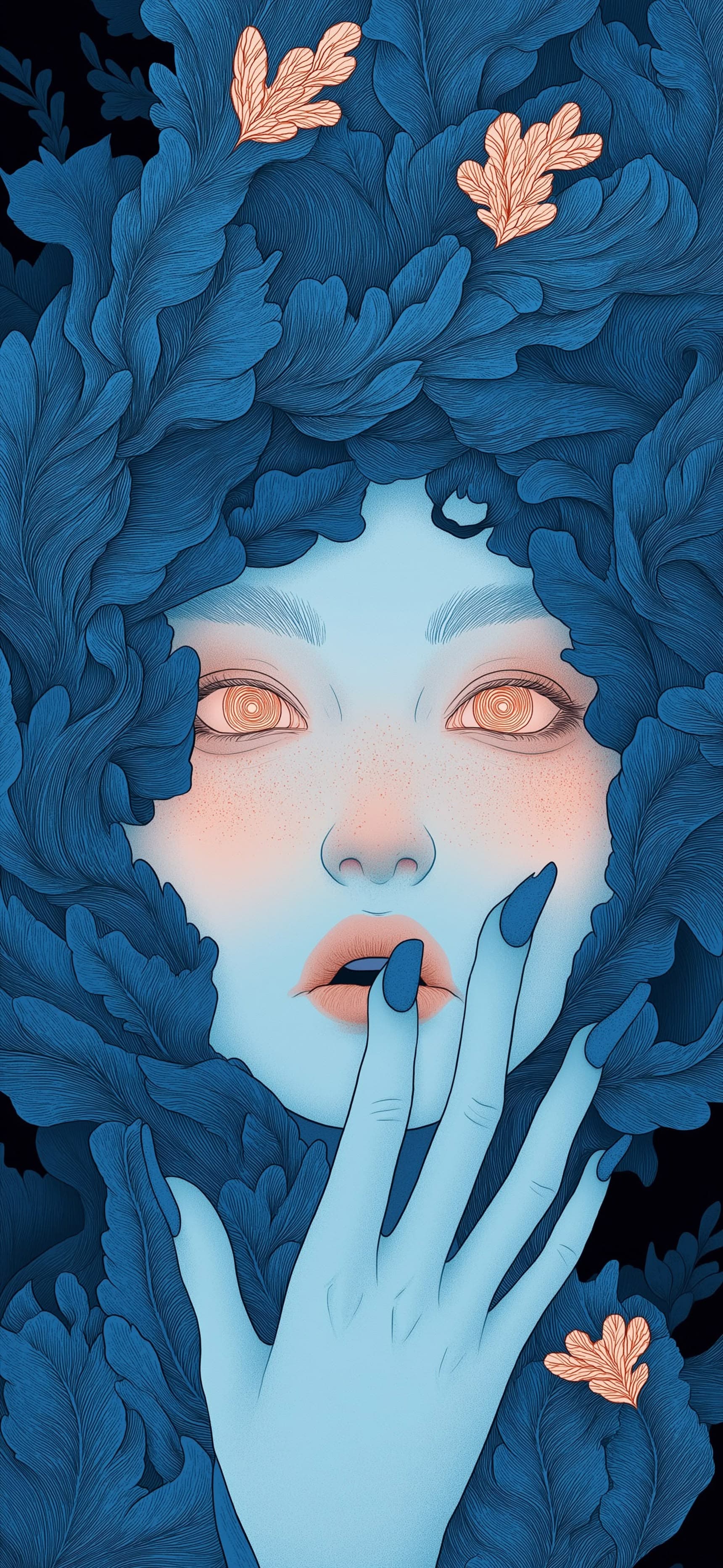 Blue Nature Spirit - Pro phone wallpaper