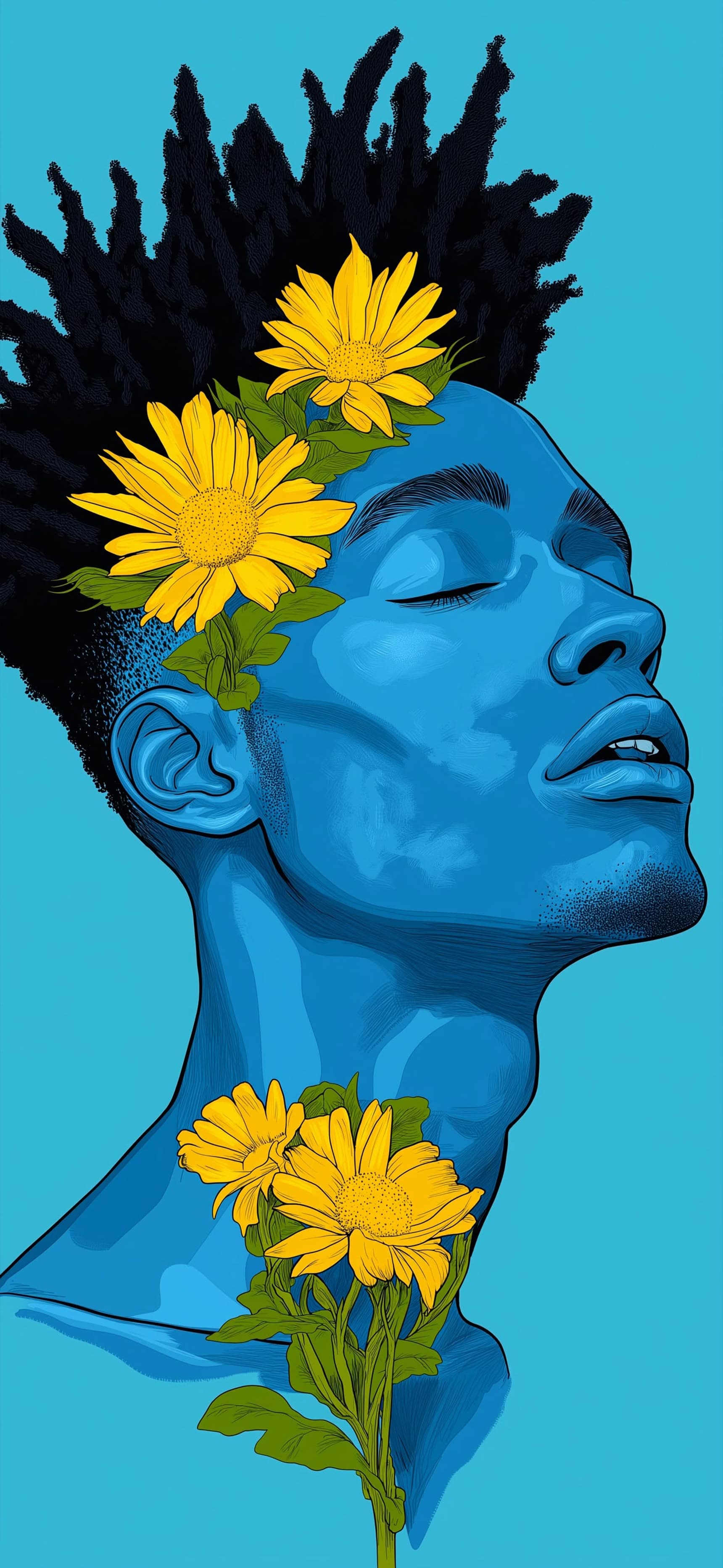 Golden Mind Bloom - Pro phone wallpaper