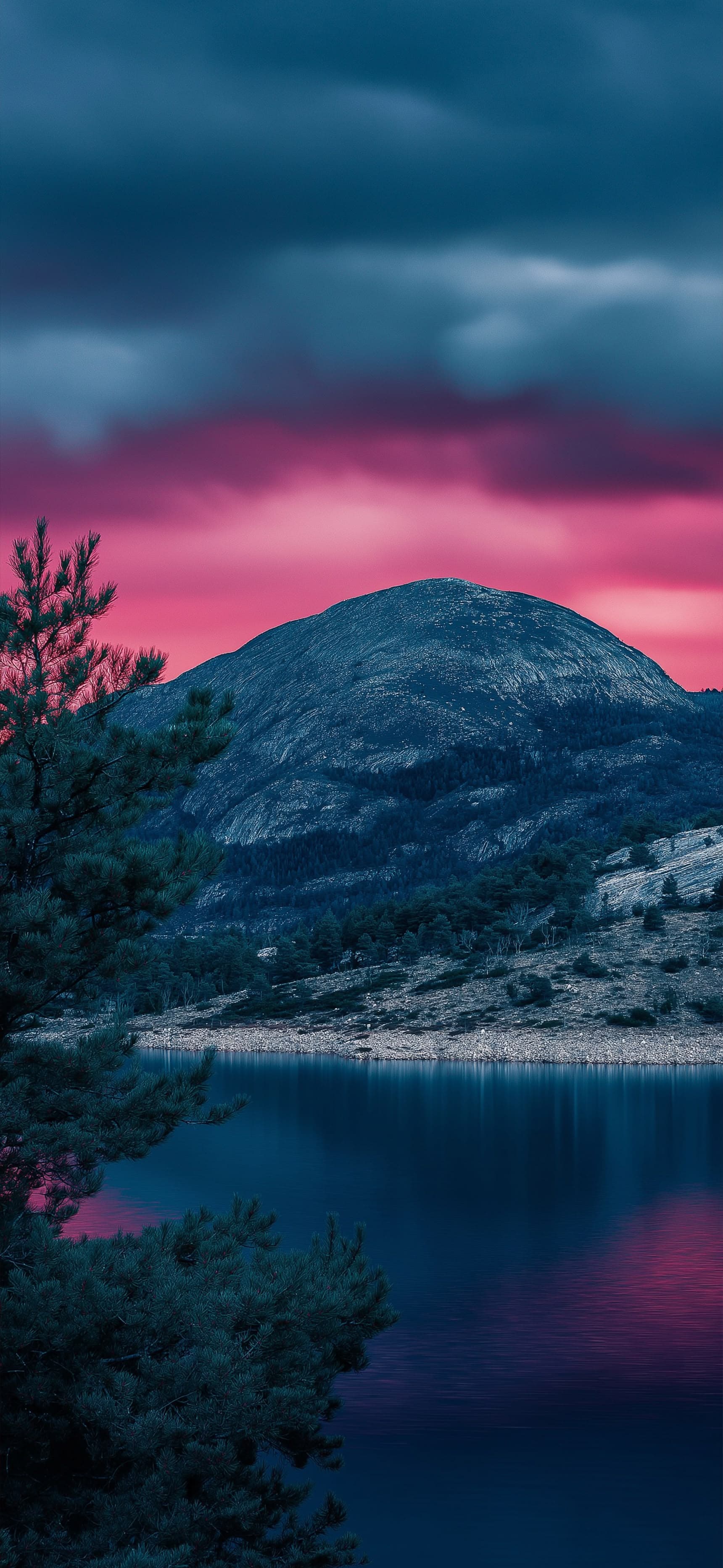 Silent Bay at Dusk - Pro phone wallpaper