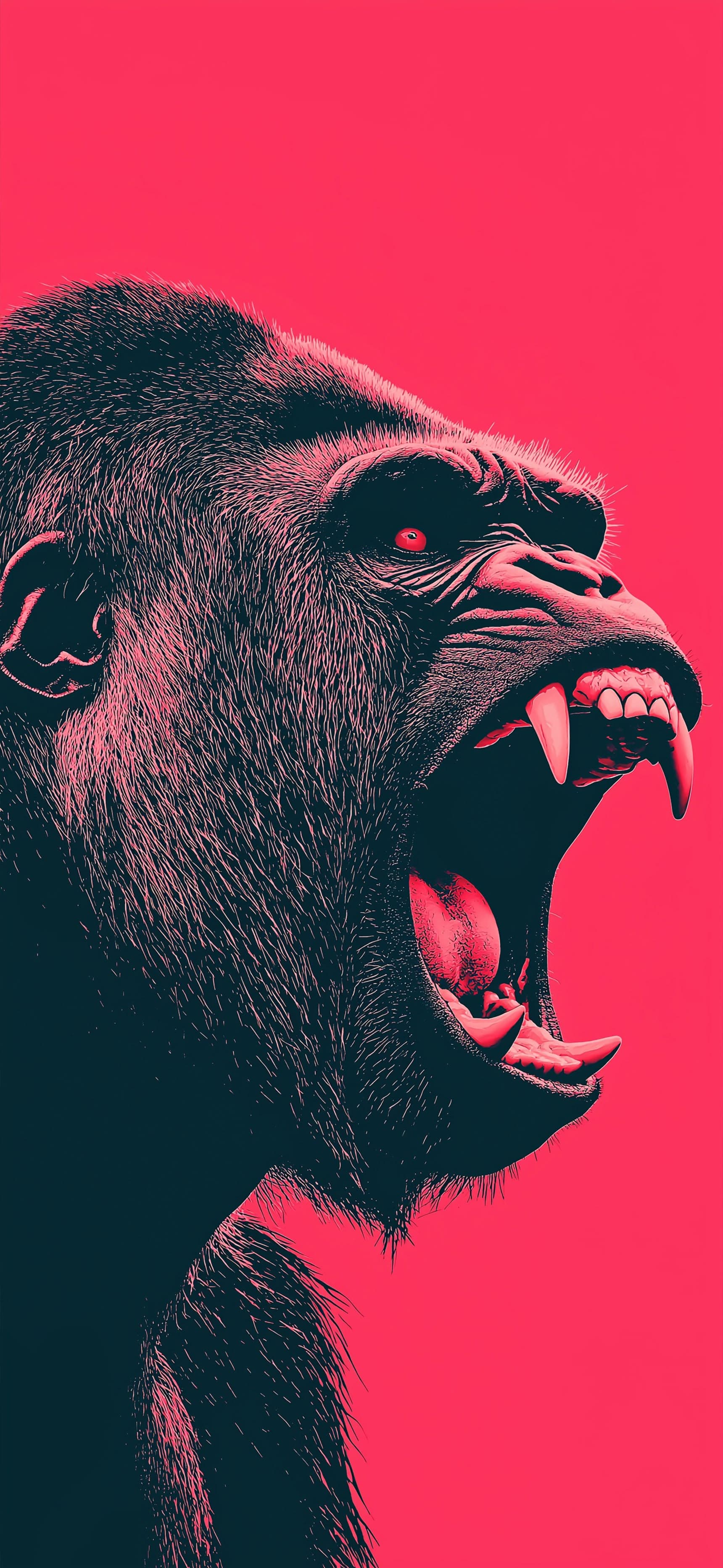 Roar in Red - Pro phone wallpaper