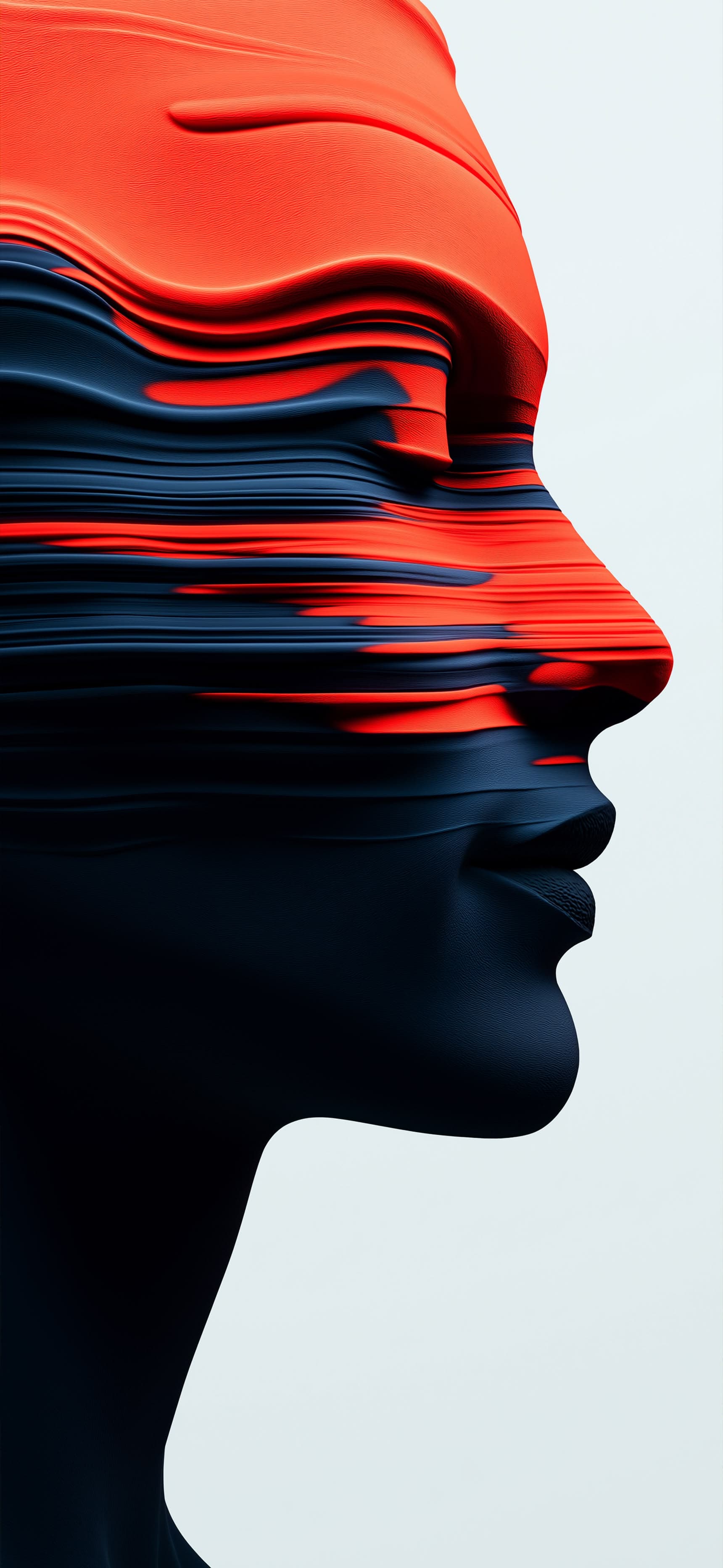 Abstract Face Layers - Pro phone wallpaper