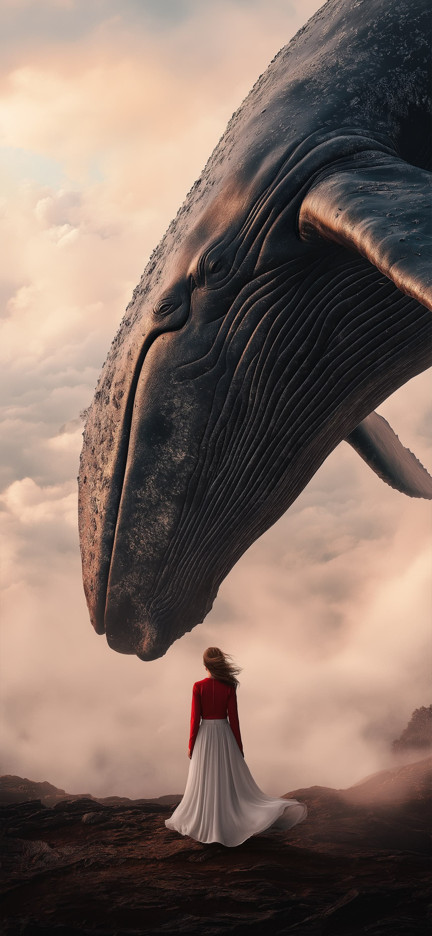 Whale Encounter Dream - Pro phone wallpaper