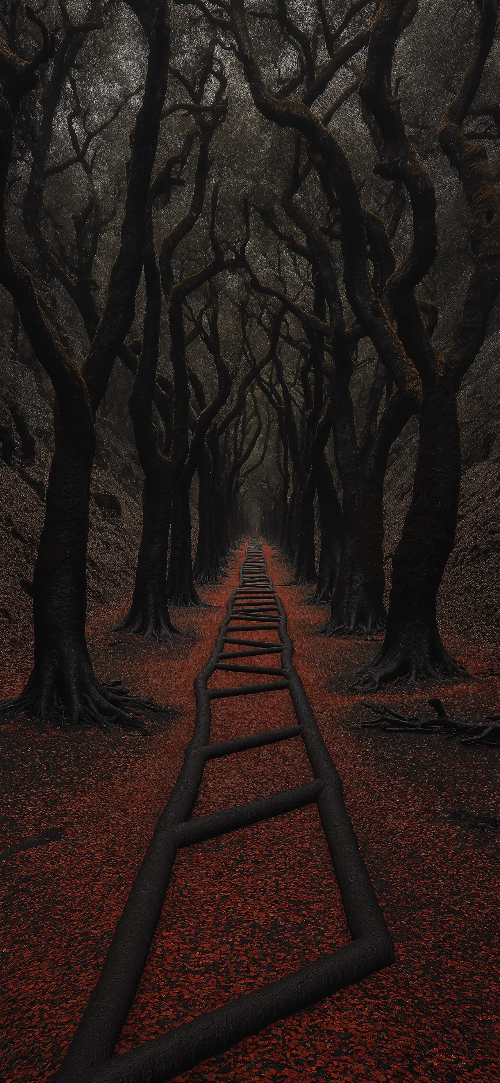 Path Through the Hollow Woods - Pro phone wallpaper
