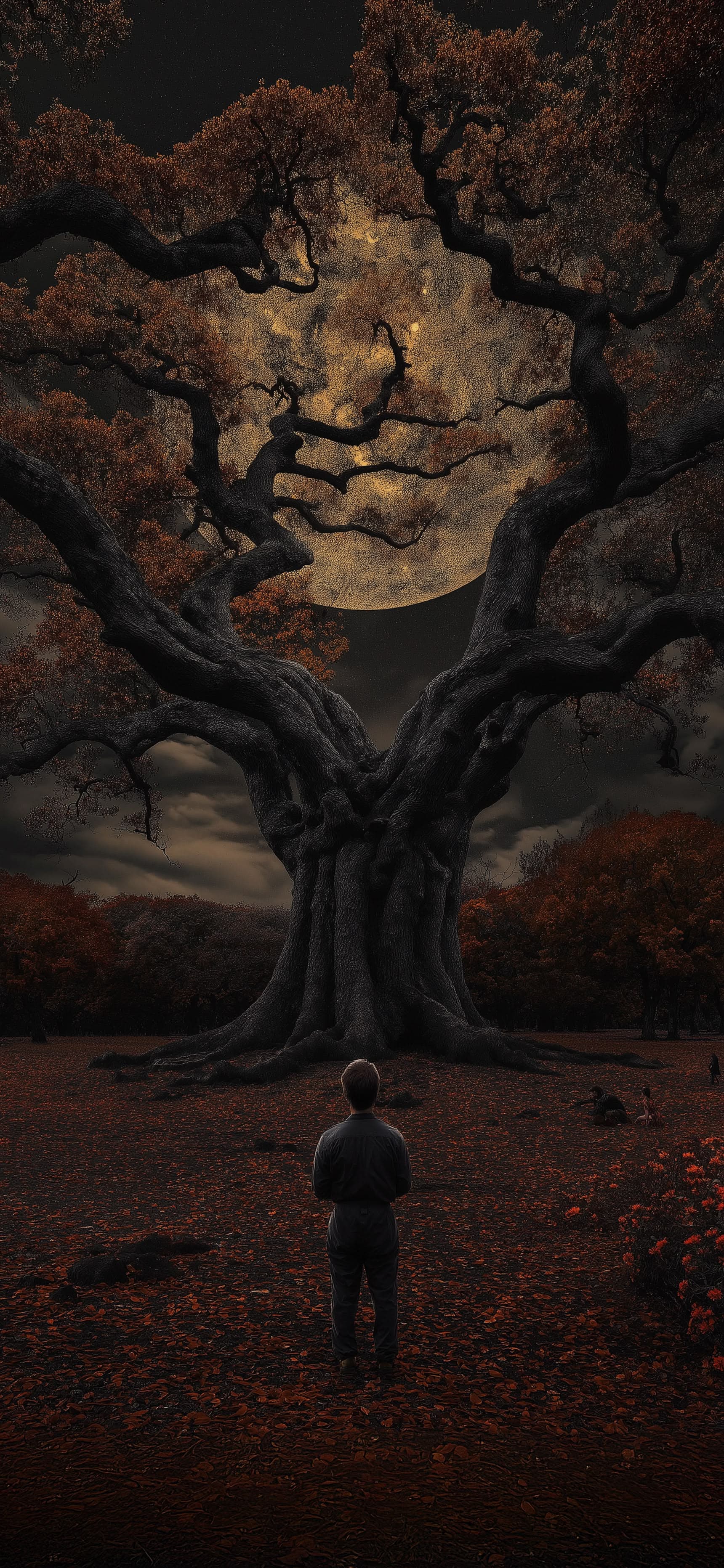 Moonlit Forest Guardian - Pro phone wallpaper