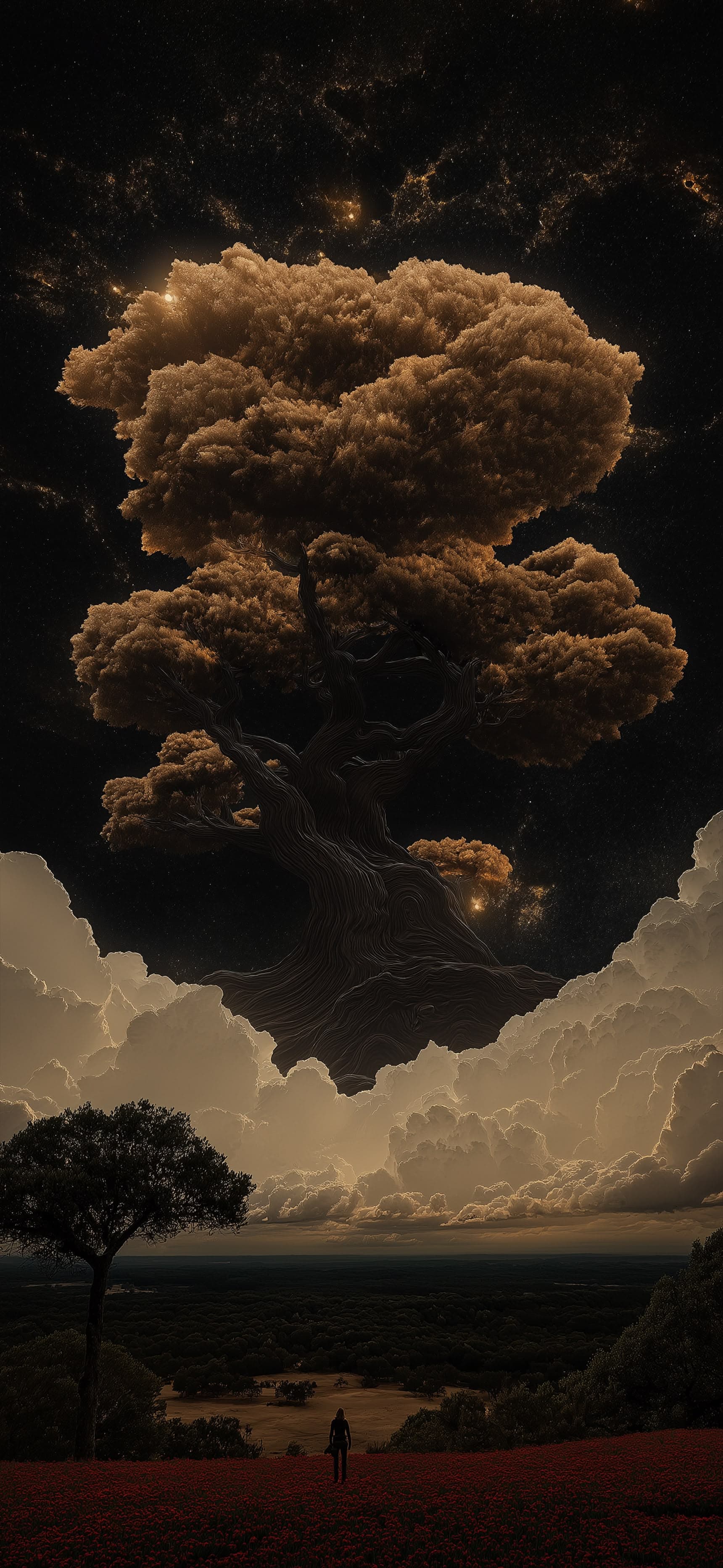 Celestial Tree Awakening - Pro phone wallpaper