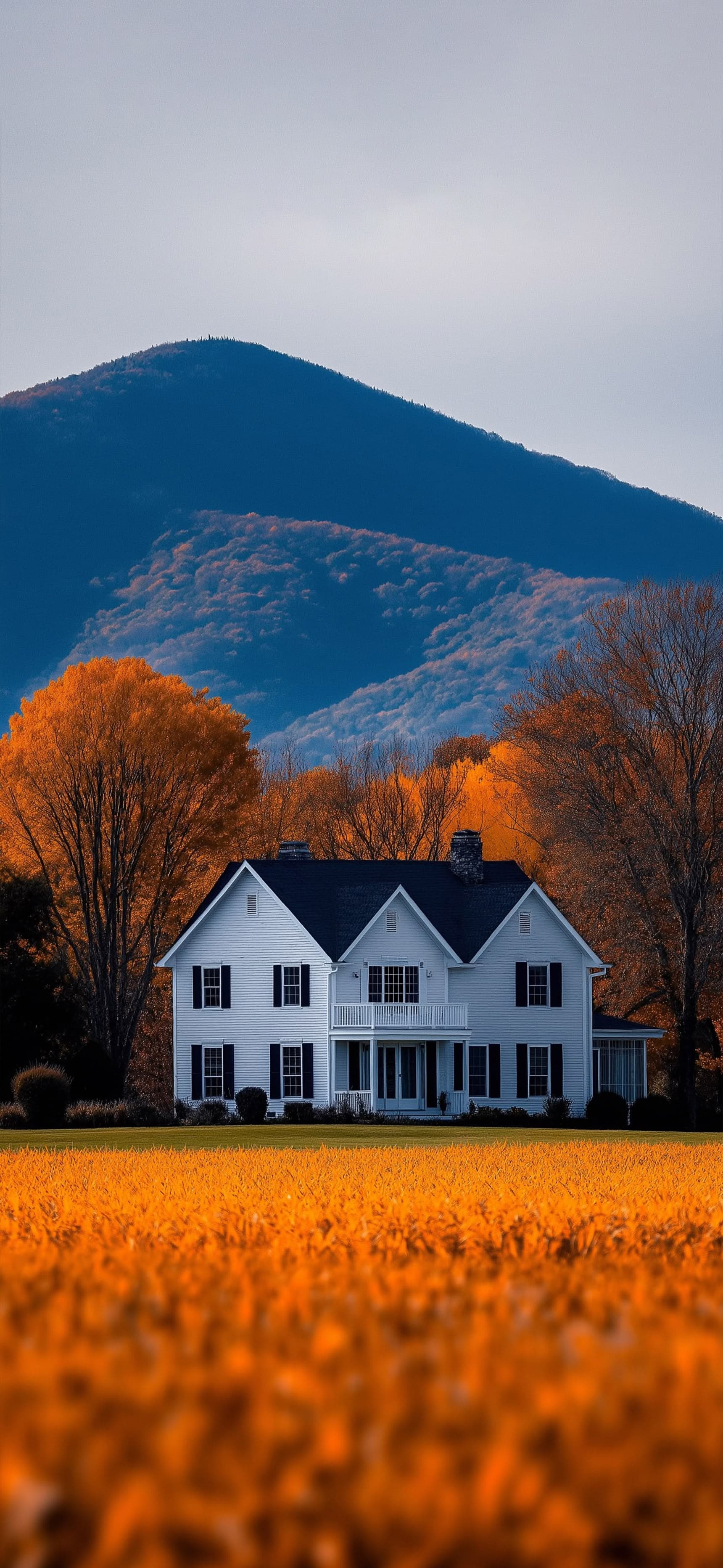 Autumn Farmhouse - Pro phone wallpaper