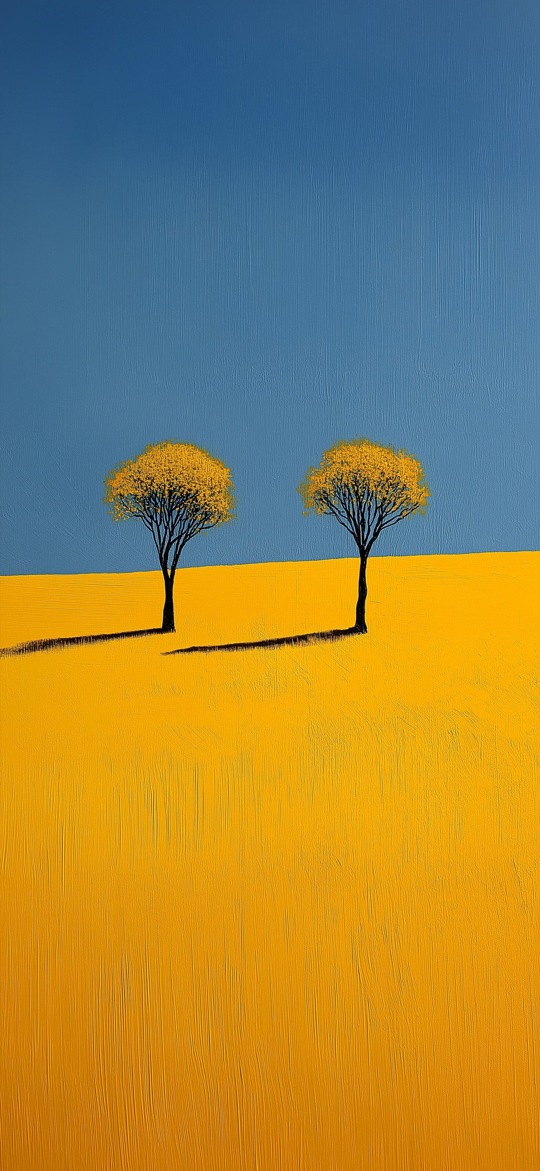Minimalist Tree Landscape - Pro phone wallpaper