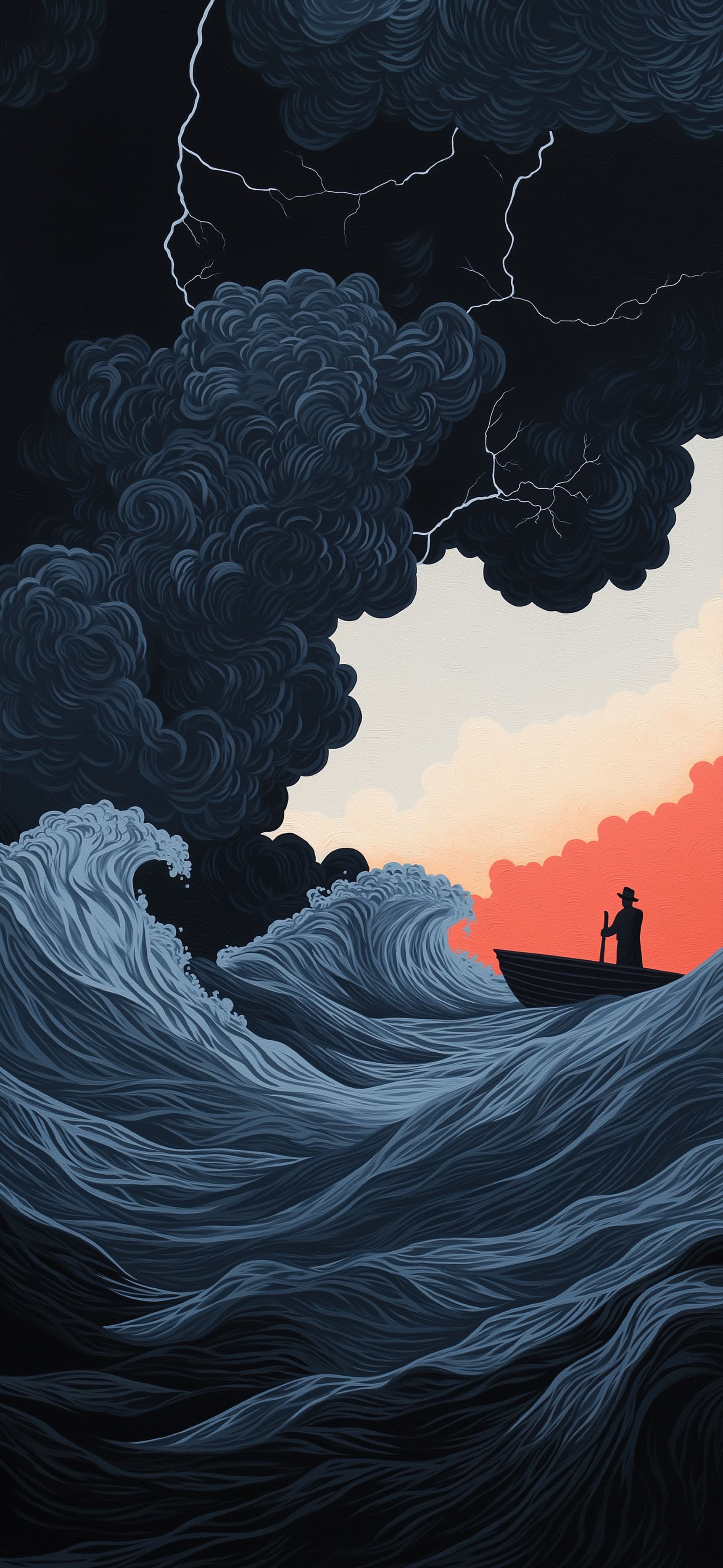 Stormy Ocean Voyage - Pro phone wallpaper