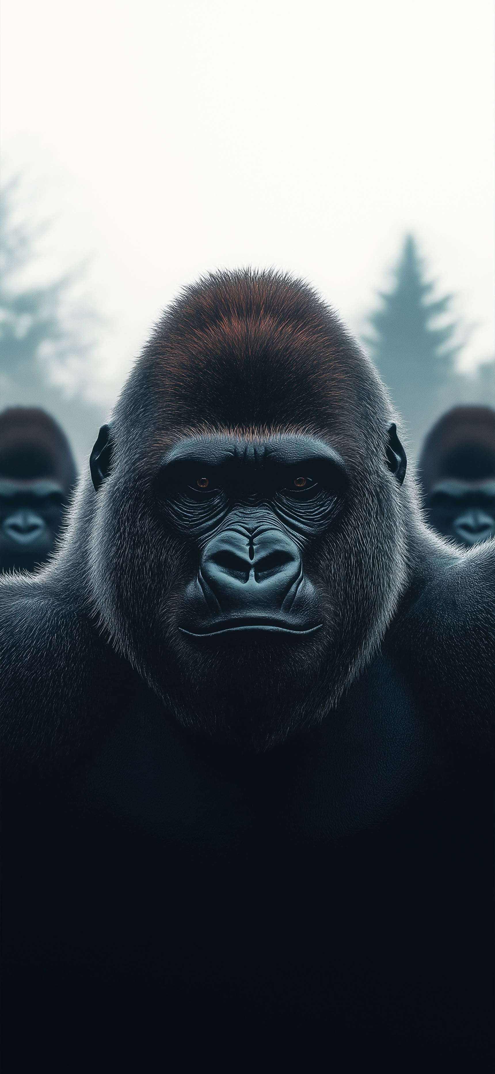 Intense Gorilla Stare - Pro phone wallpaper
