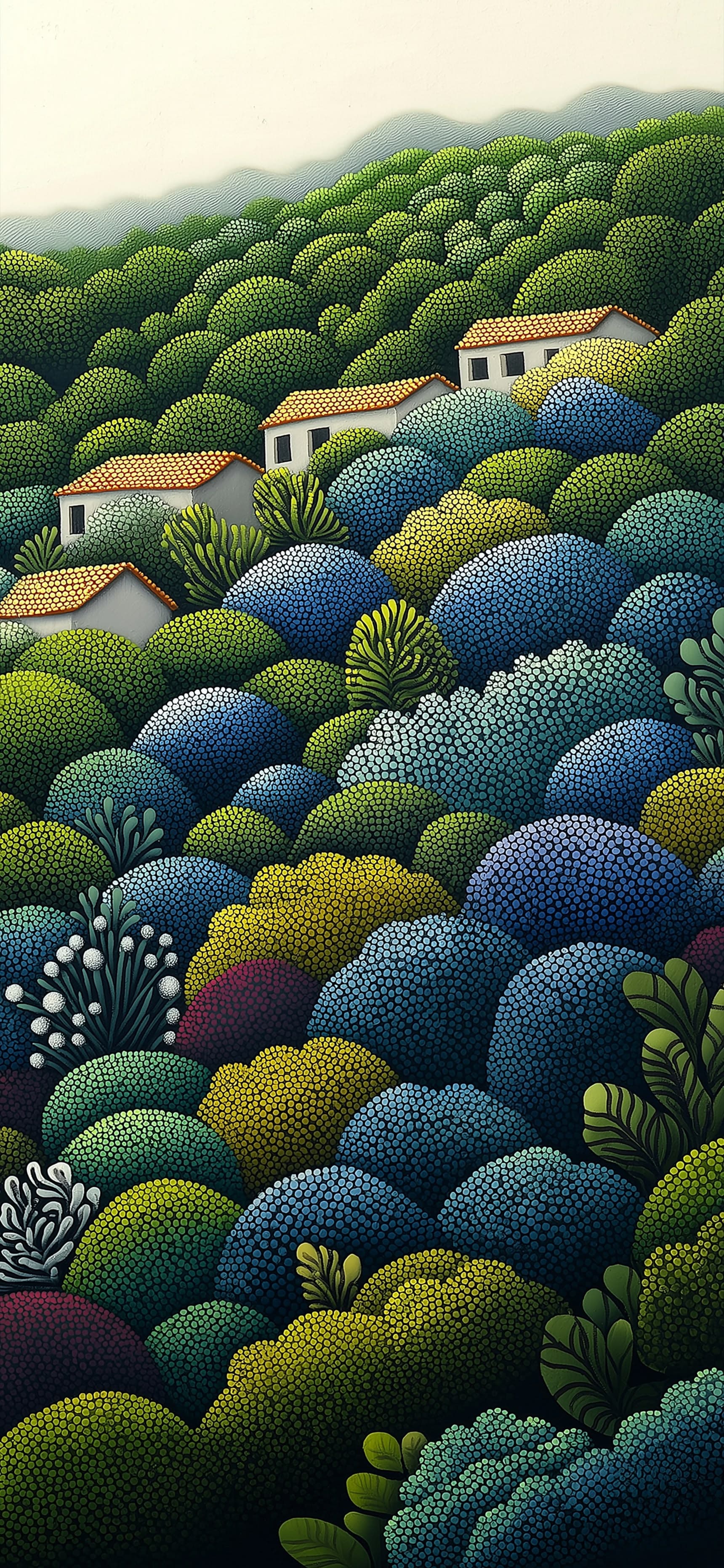Rolling Hillside Homes - Pro phone wallpaper