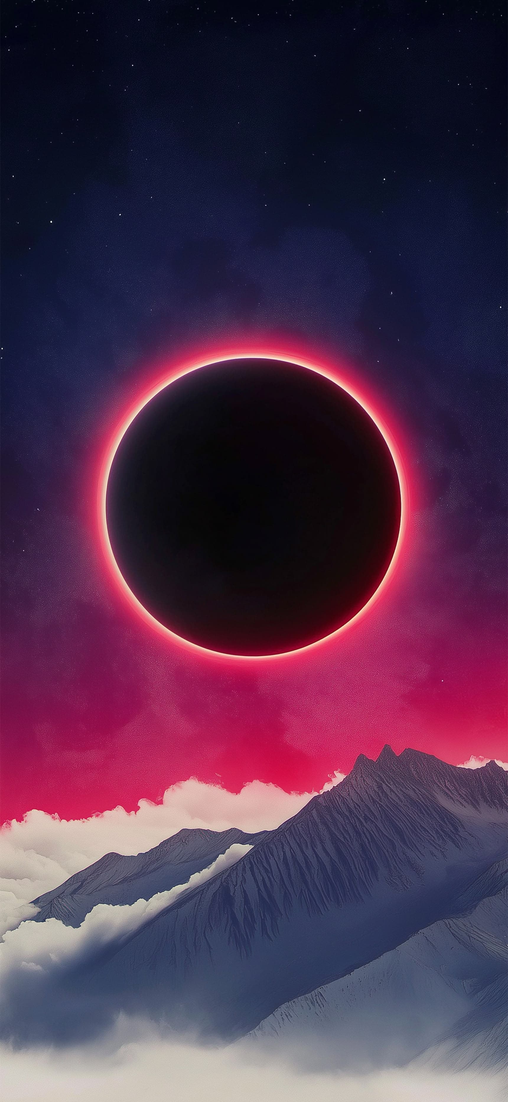 Wolfish Dreamscape Red - Pro phone wallpaper
