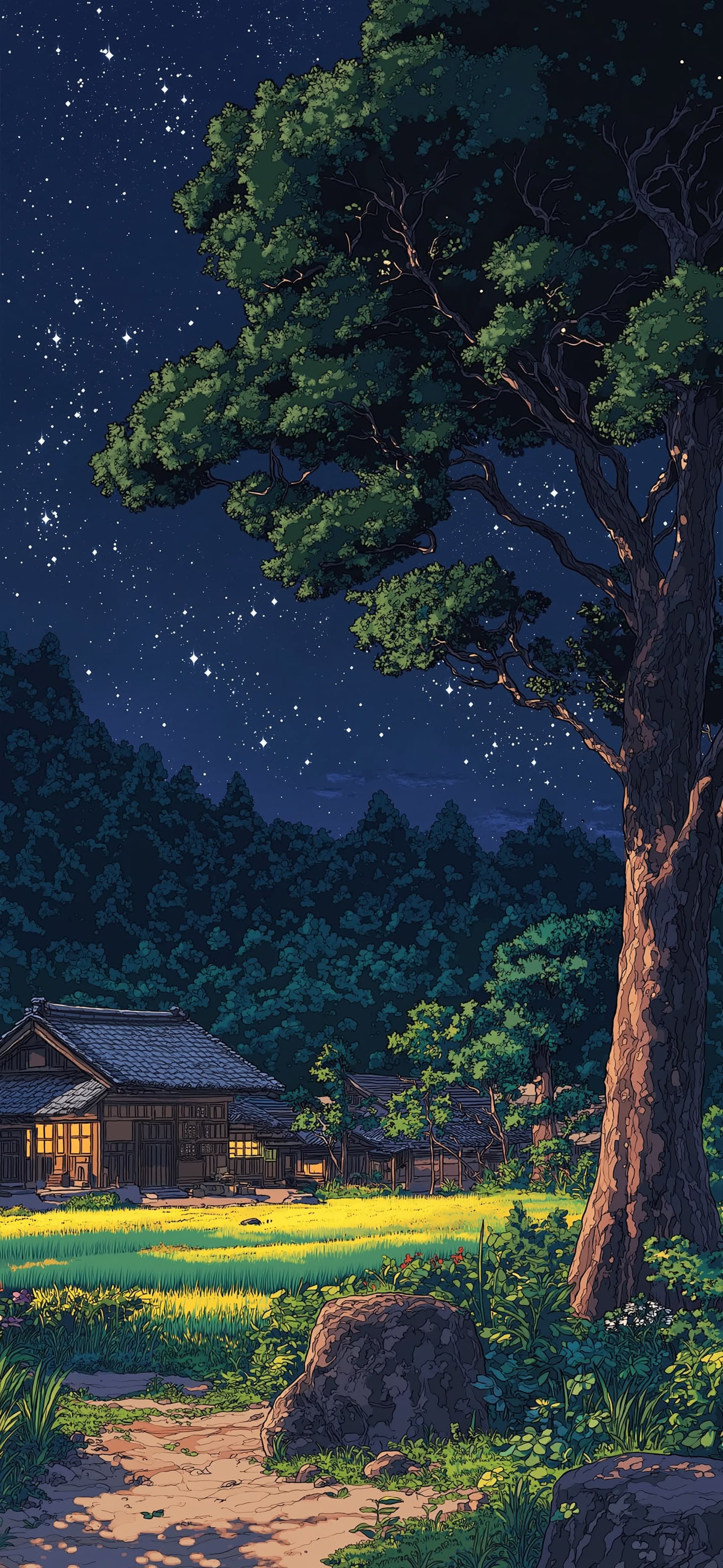 Dark Anime Scenery 2 - Pro phone wallpaper