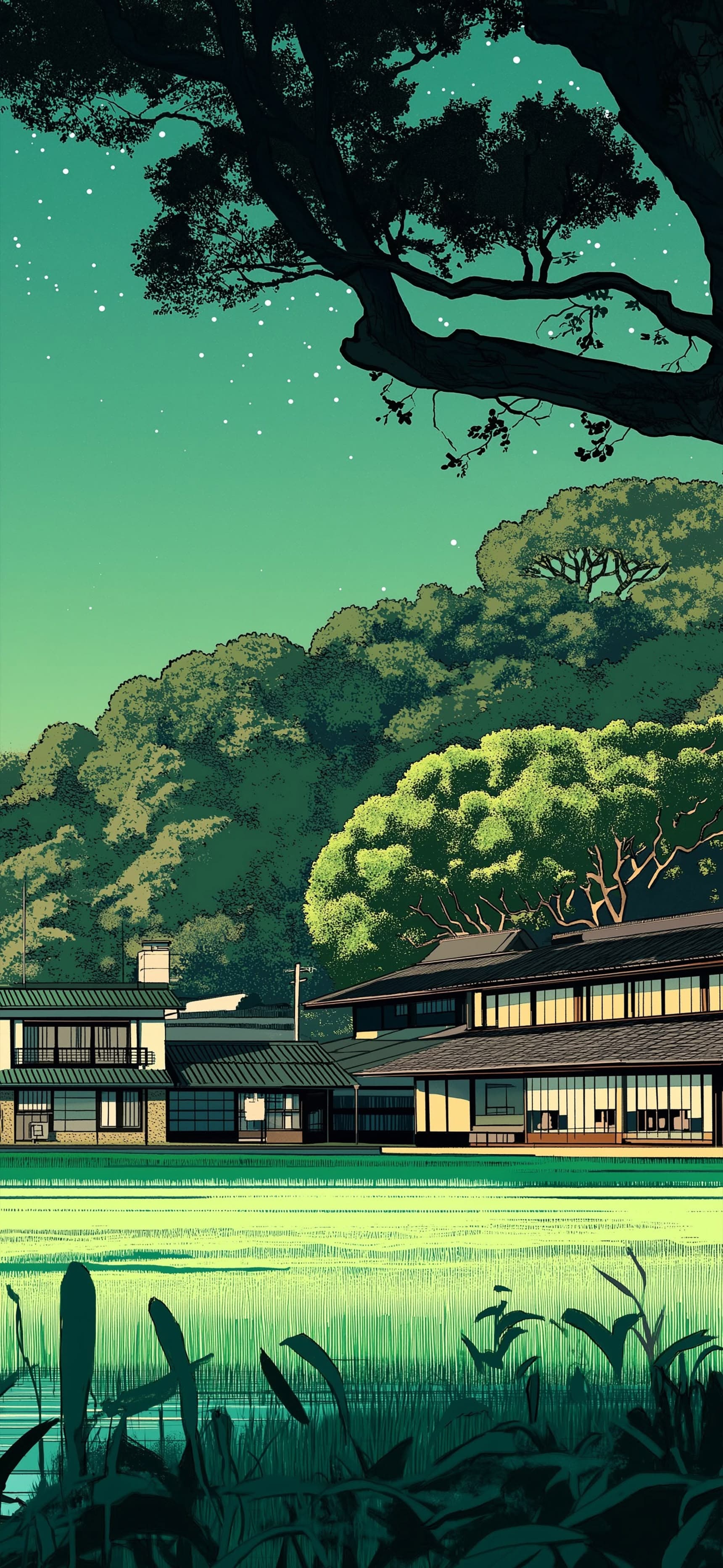 Japanese Garden Vista - Pro phone wallpaper