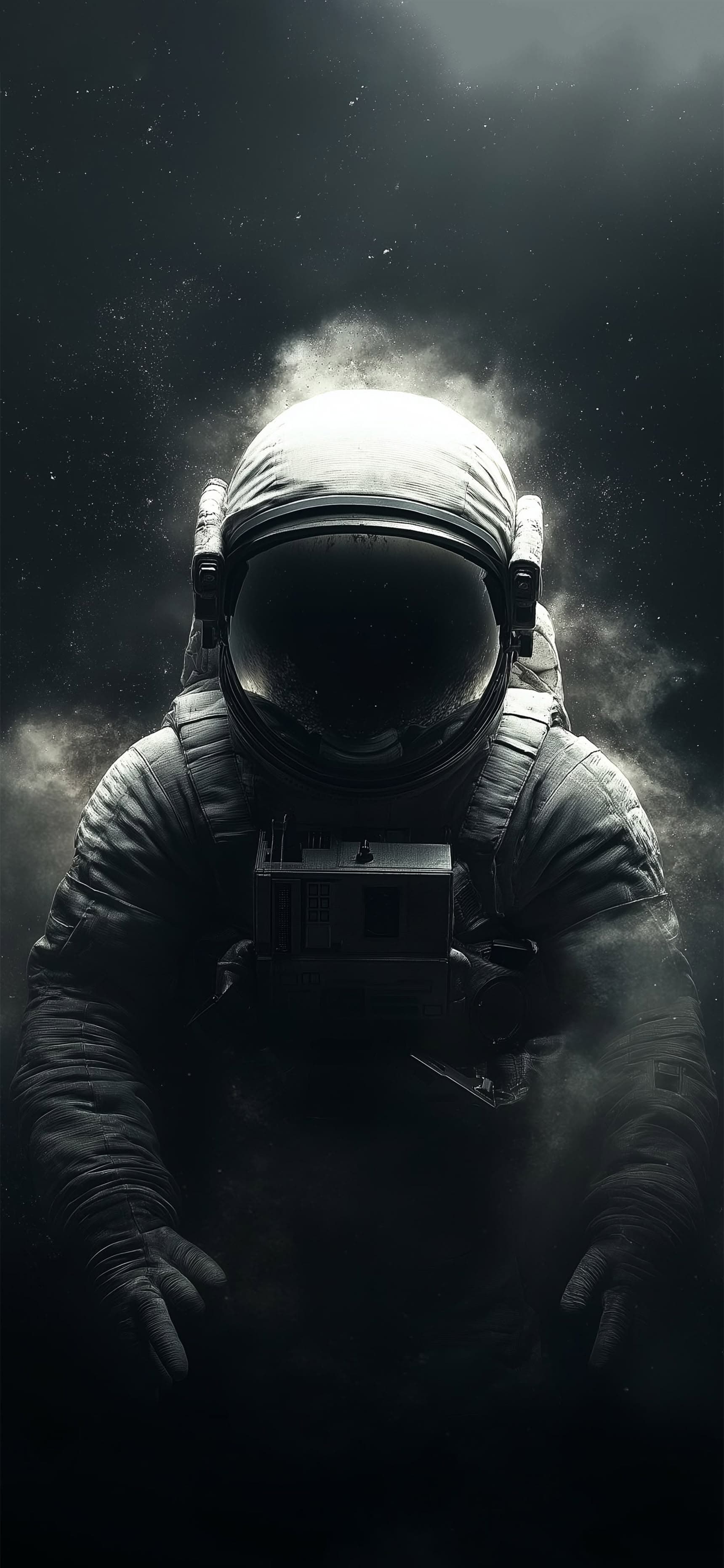 Cosmic Astronaut Portrait - Pro phone wallpaper