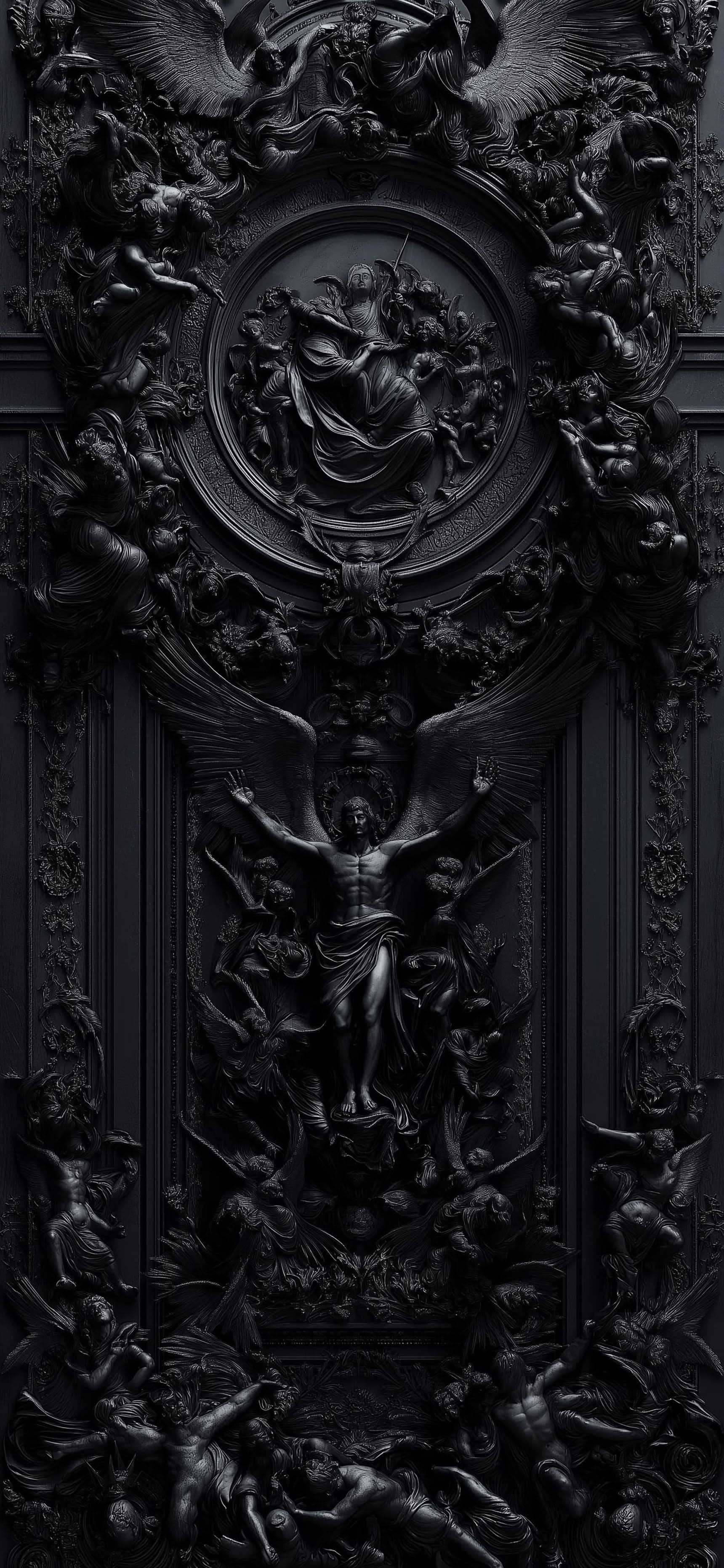 Baroque Angelic Descent - Pro phone wallpaper