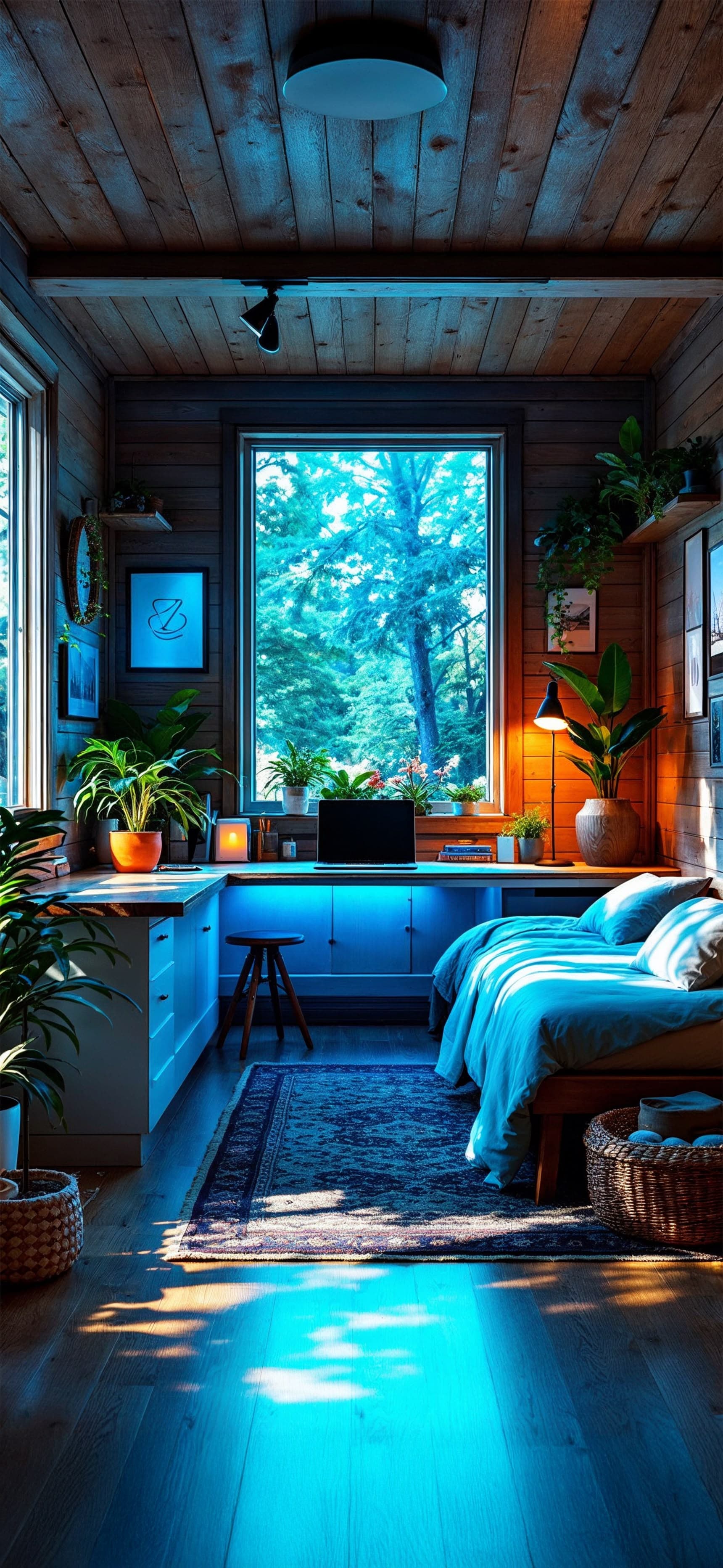 Cozy Blue Room - Pro phone wallpaper