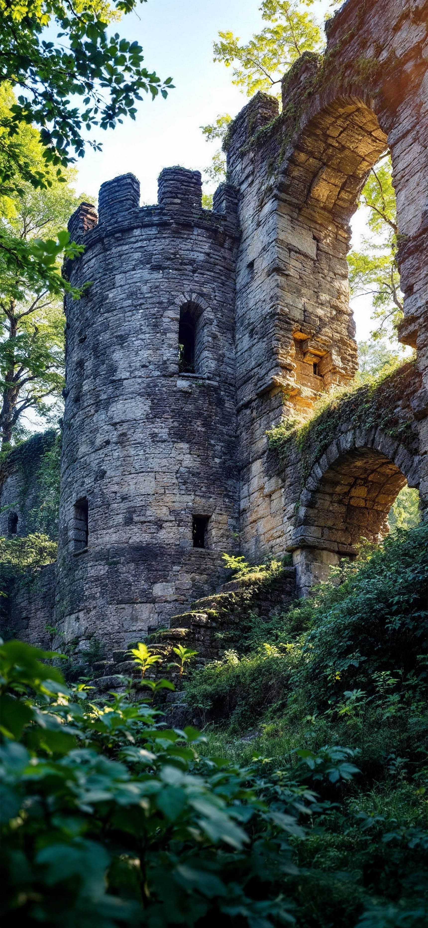 Stone Tower Ruins - Pro phone wallpaper