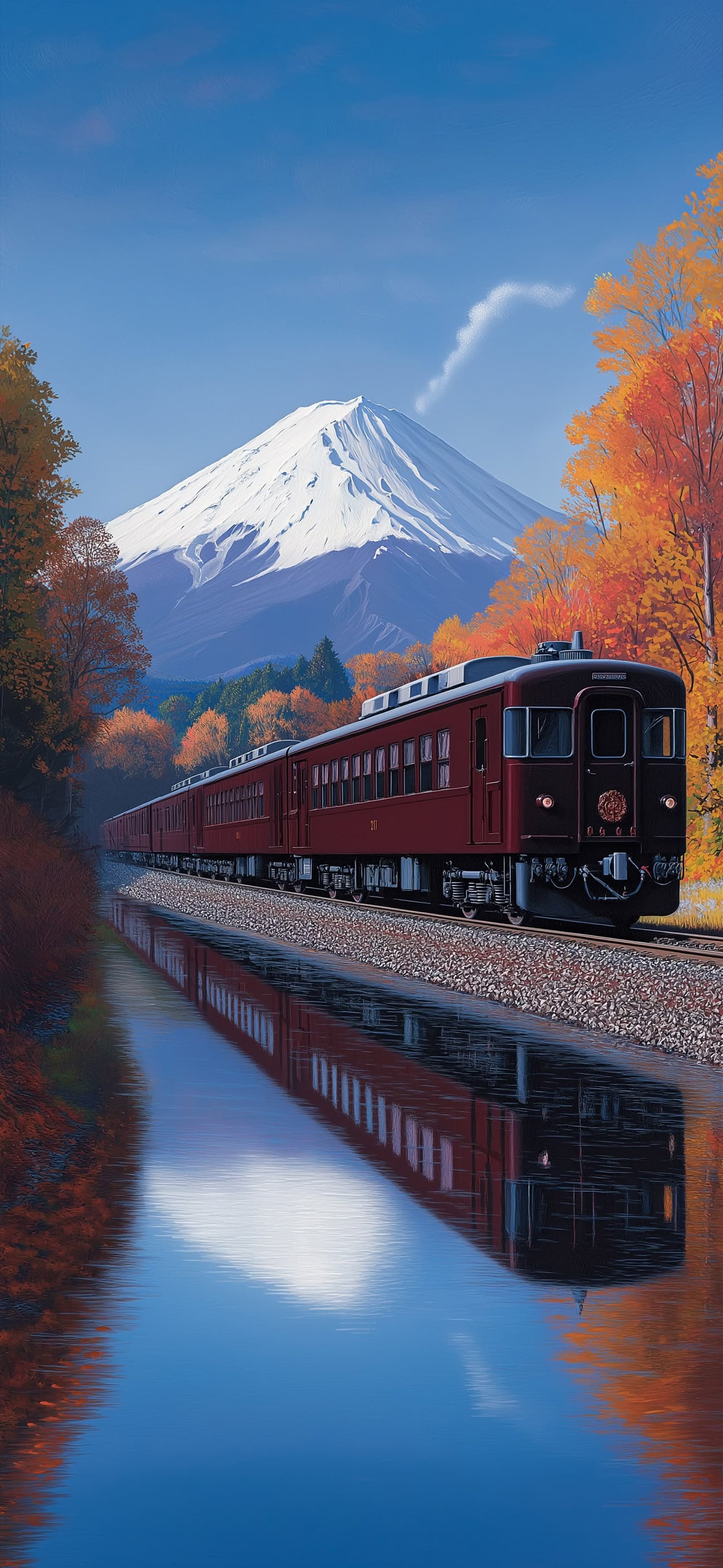 Scenic Train Journey - Pro phone wallpaper
