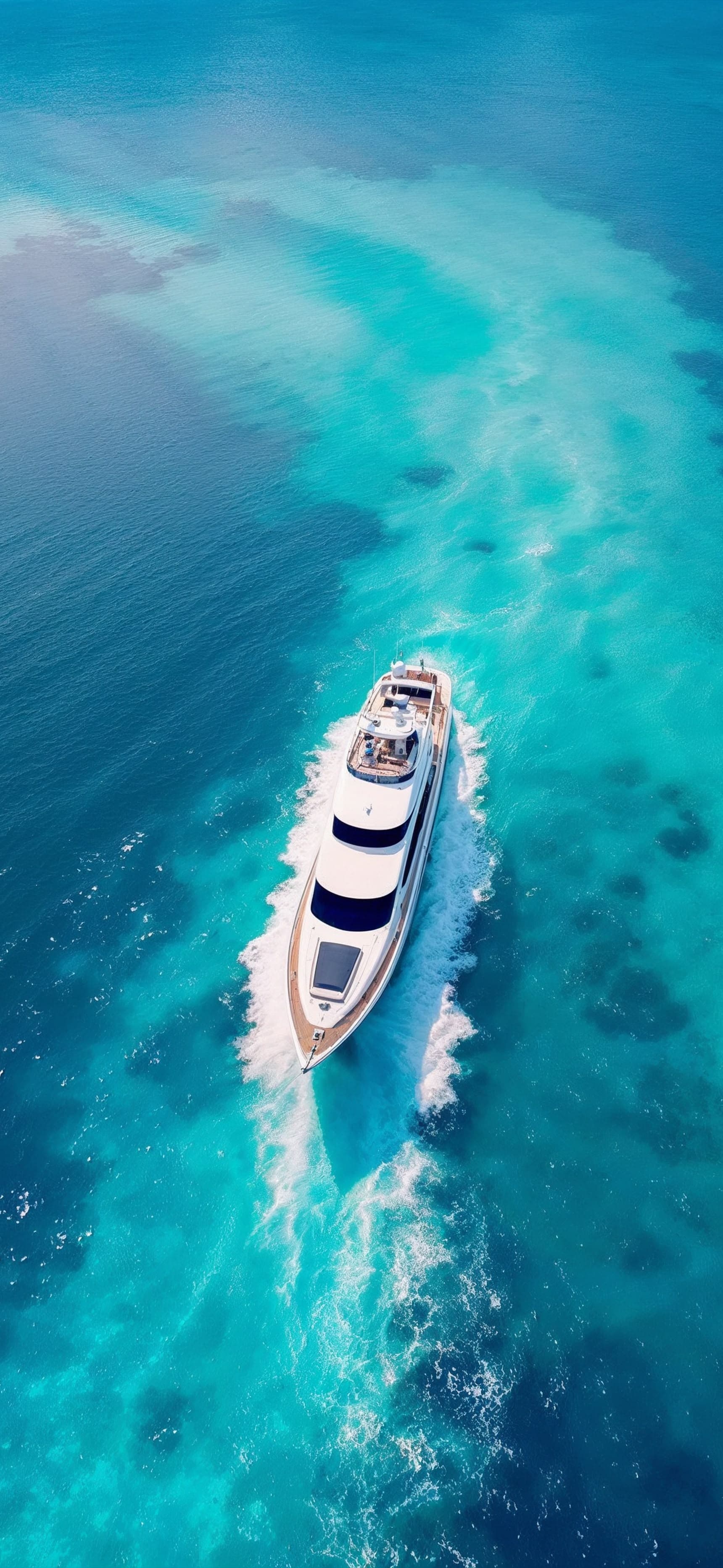 Turquoise Yacht Voyage - Pro phone wallpaper