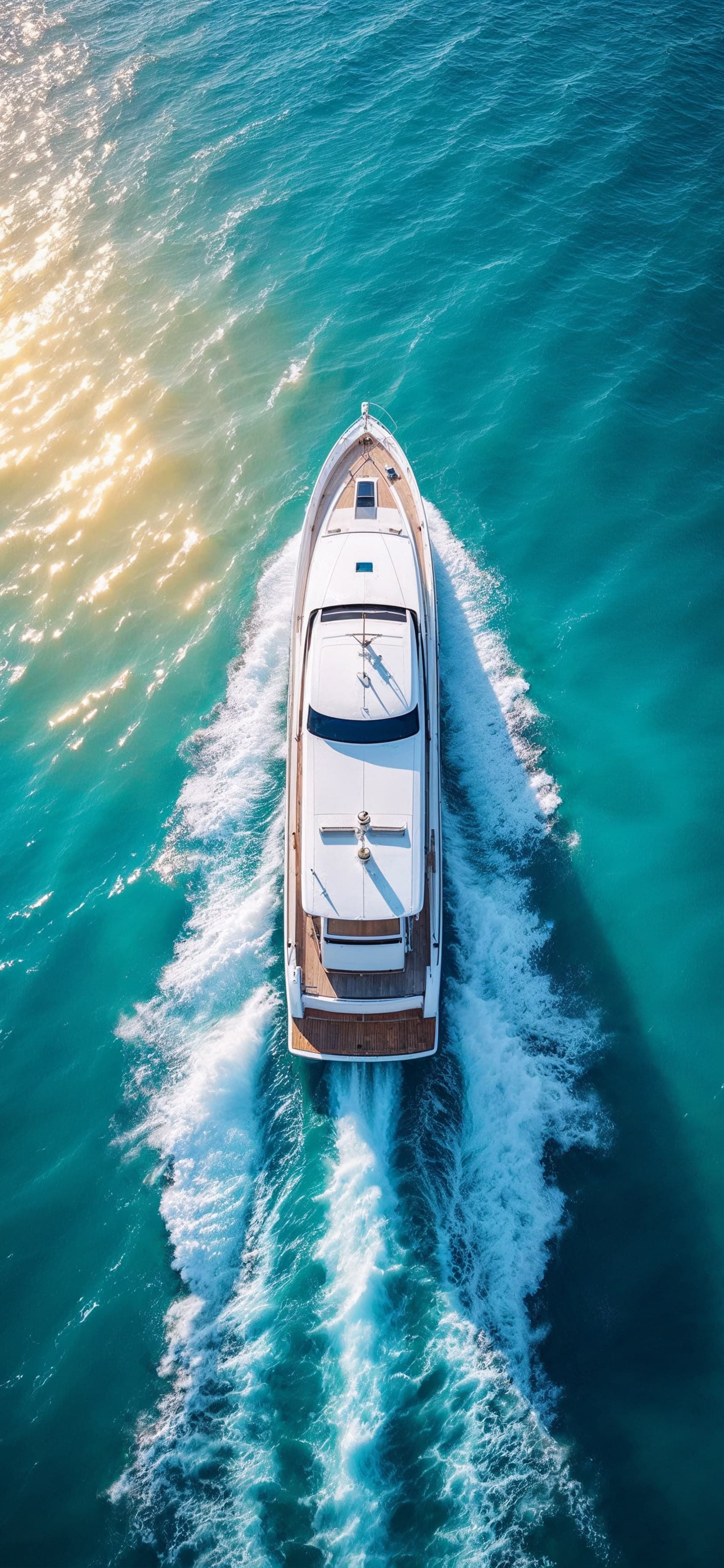 Luxury Yacht Aerial - Pro phone wallpaper