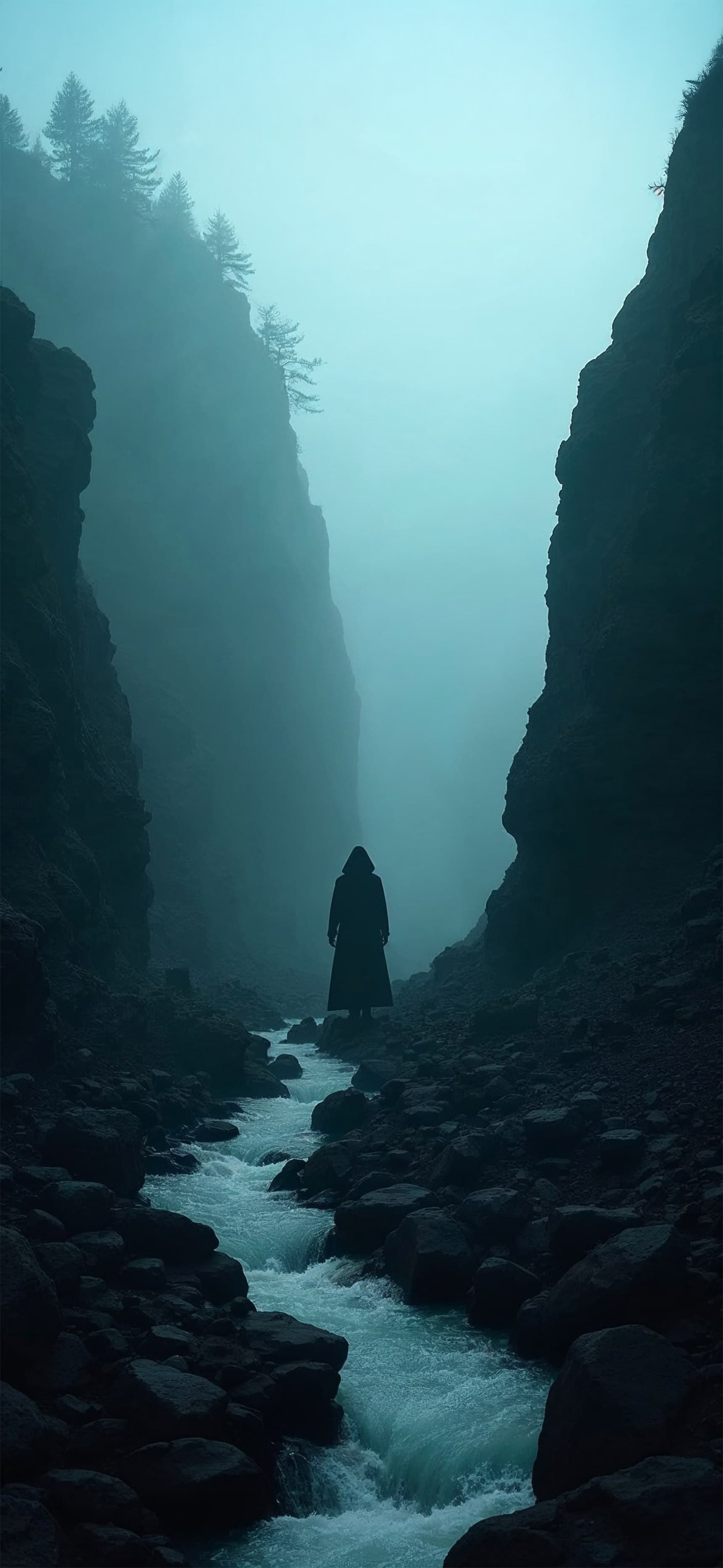 Misty River Passage - Pro phone wallpaper