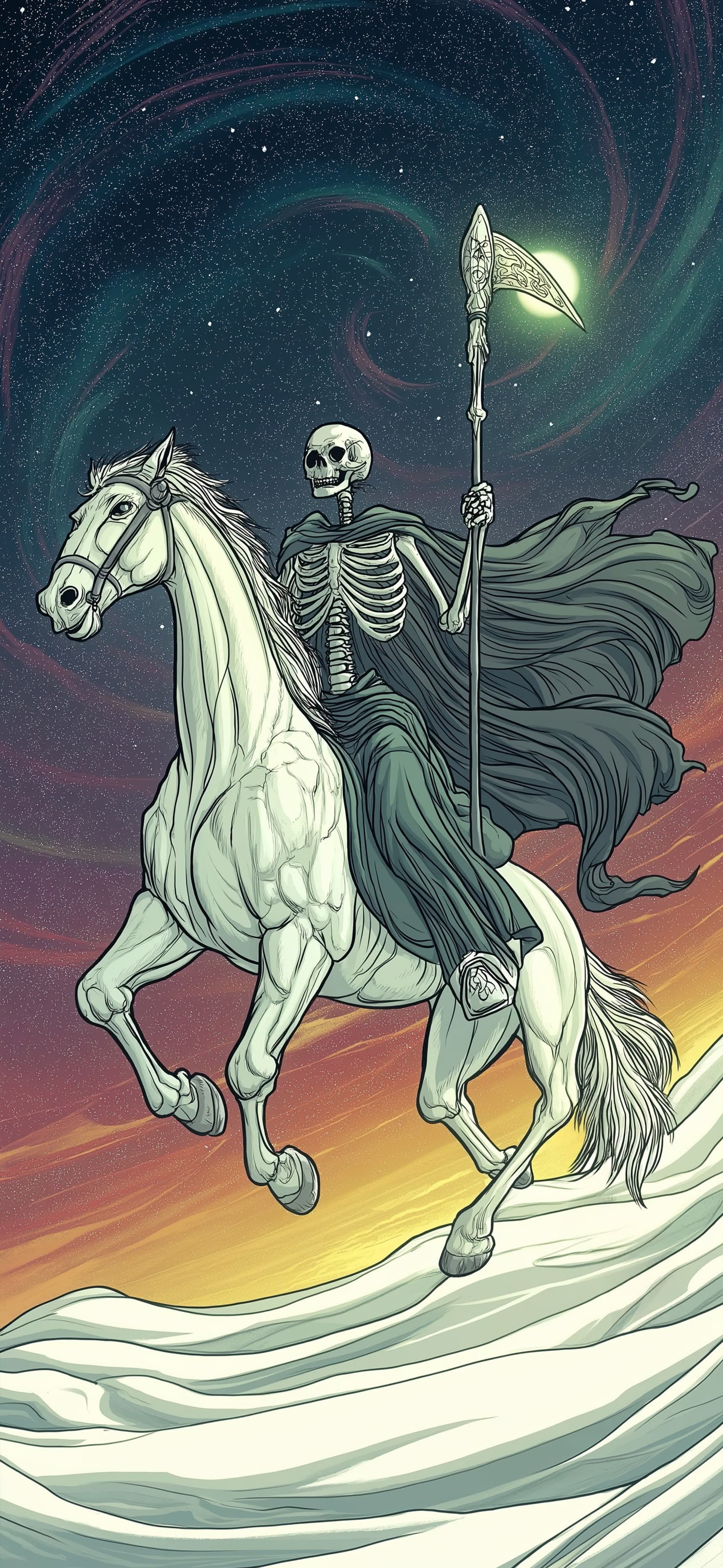 Grim Reaper Ride - Pro phone wallpaper