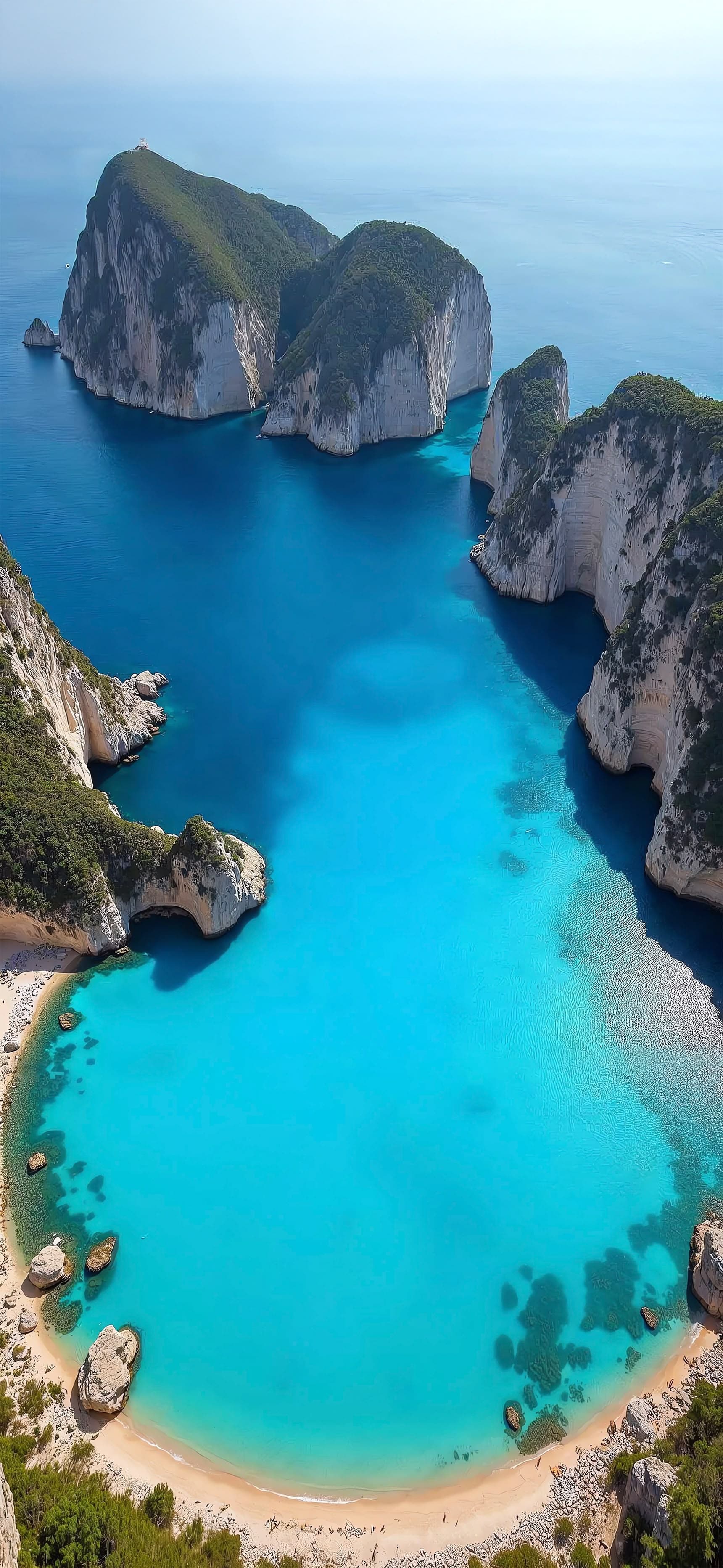 Azure Coastline - Pro phone wallpaper