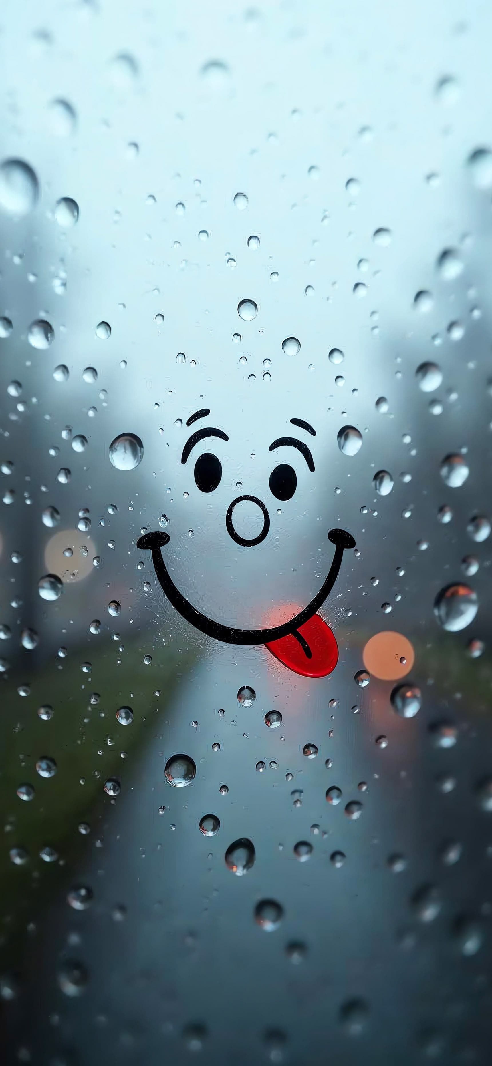 Rainy Day Smile - Pro phone wallpaper