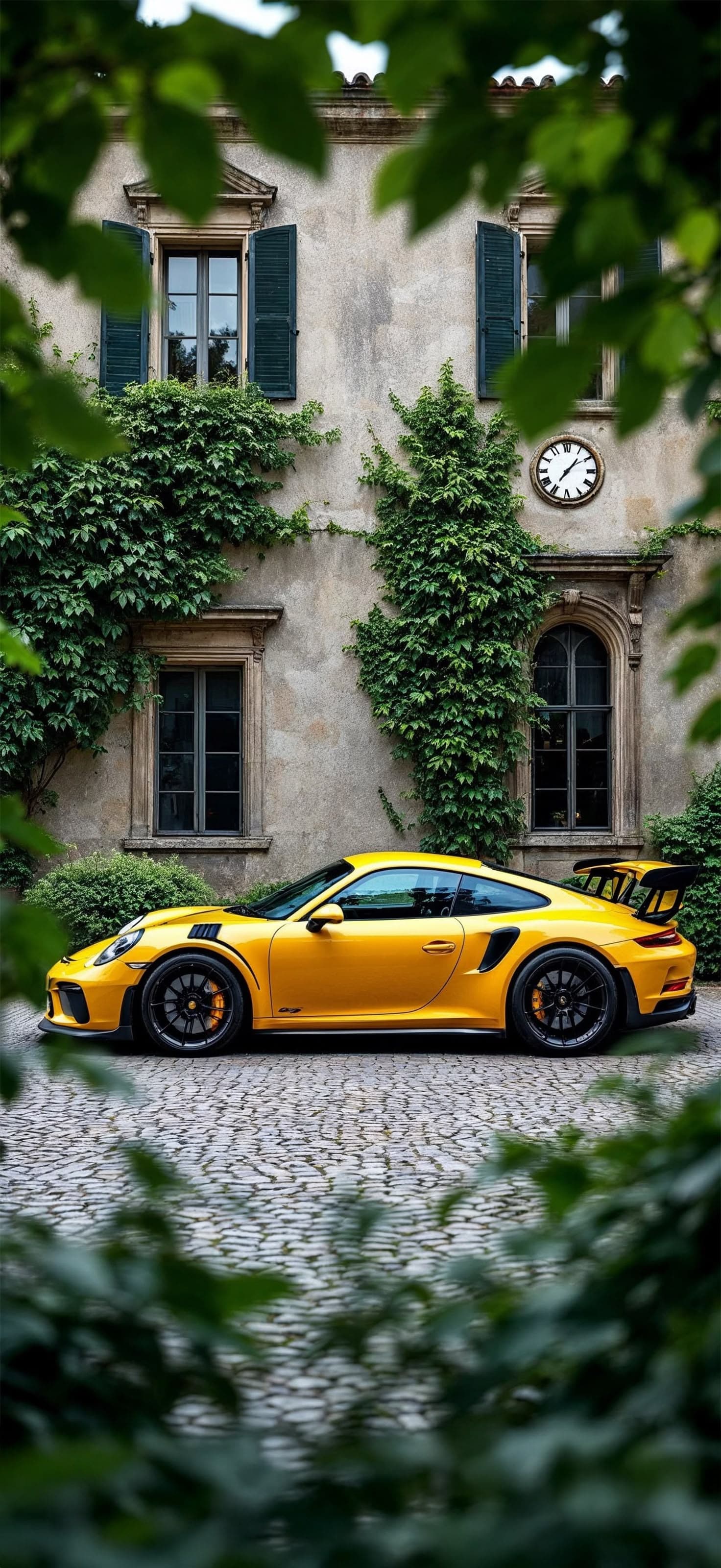 Porsche Green Frame - Pro phone wallpaper