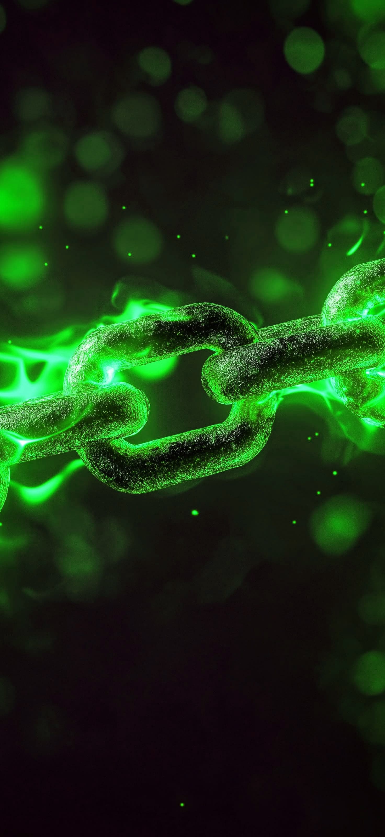 Emerald Energy Chain - Pro phone wallpaper