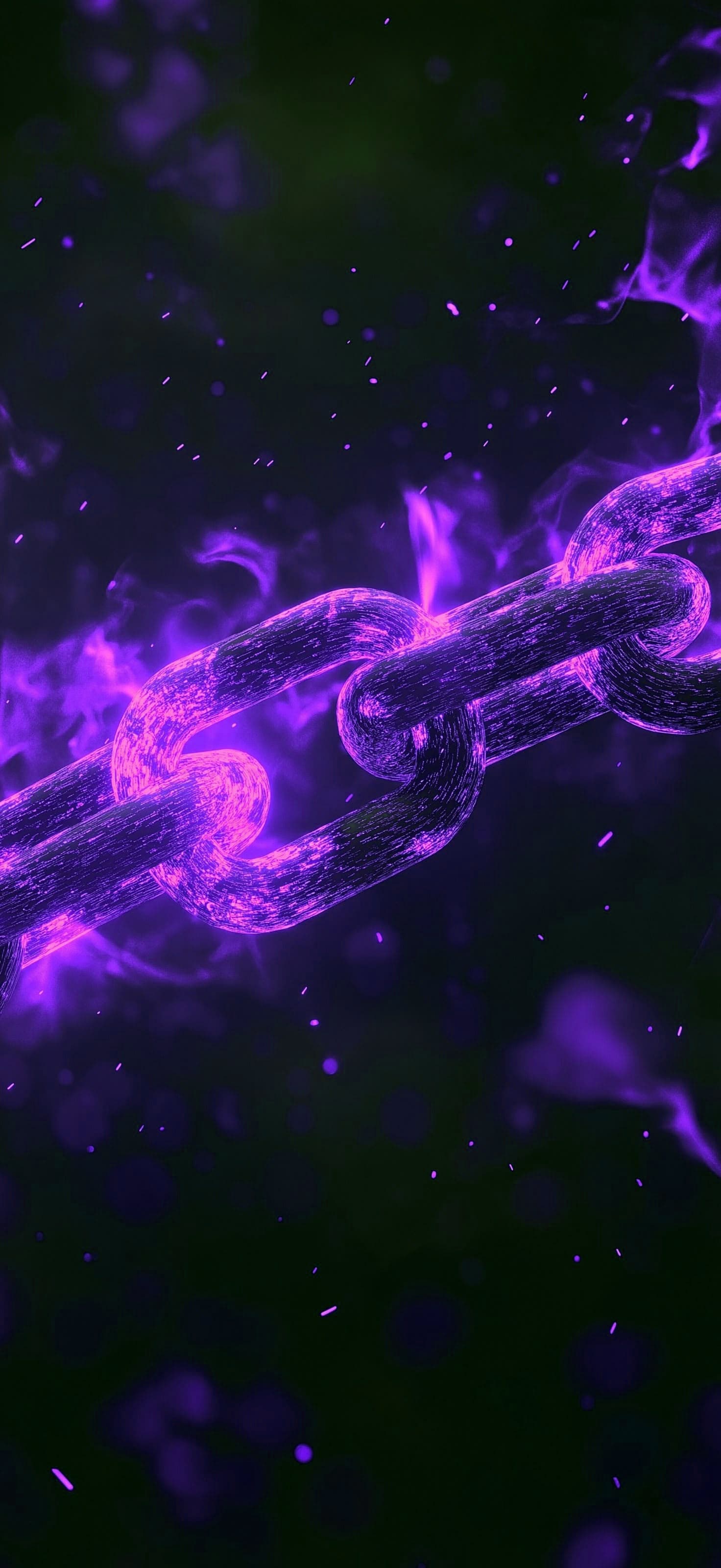 Purple Glowing Chain - Pro phone wallpaper