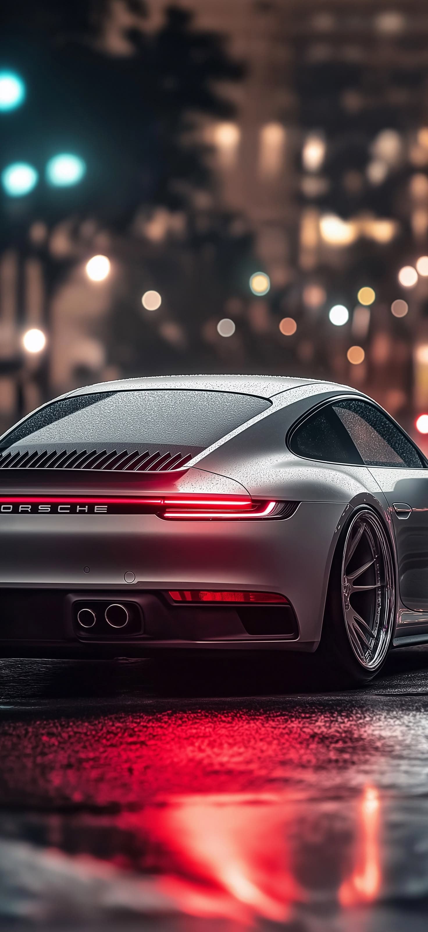Sleek Porsche Tail - Pro phone wallpaper