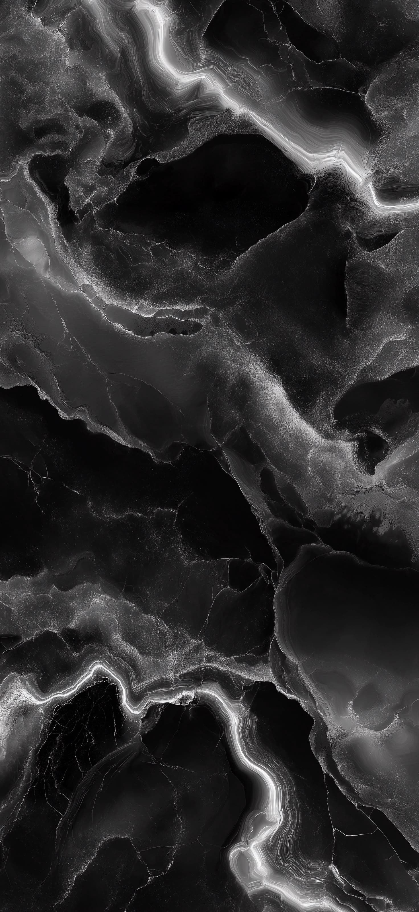 Dark Marble Veins - Pro phone wallpaper